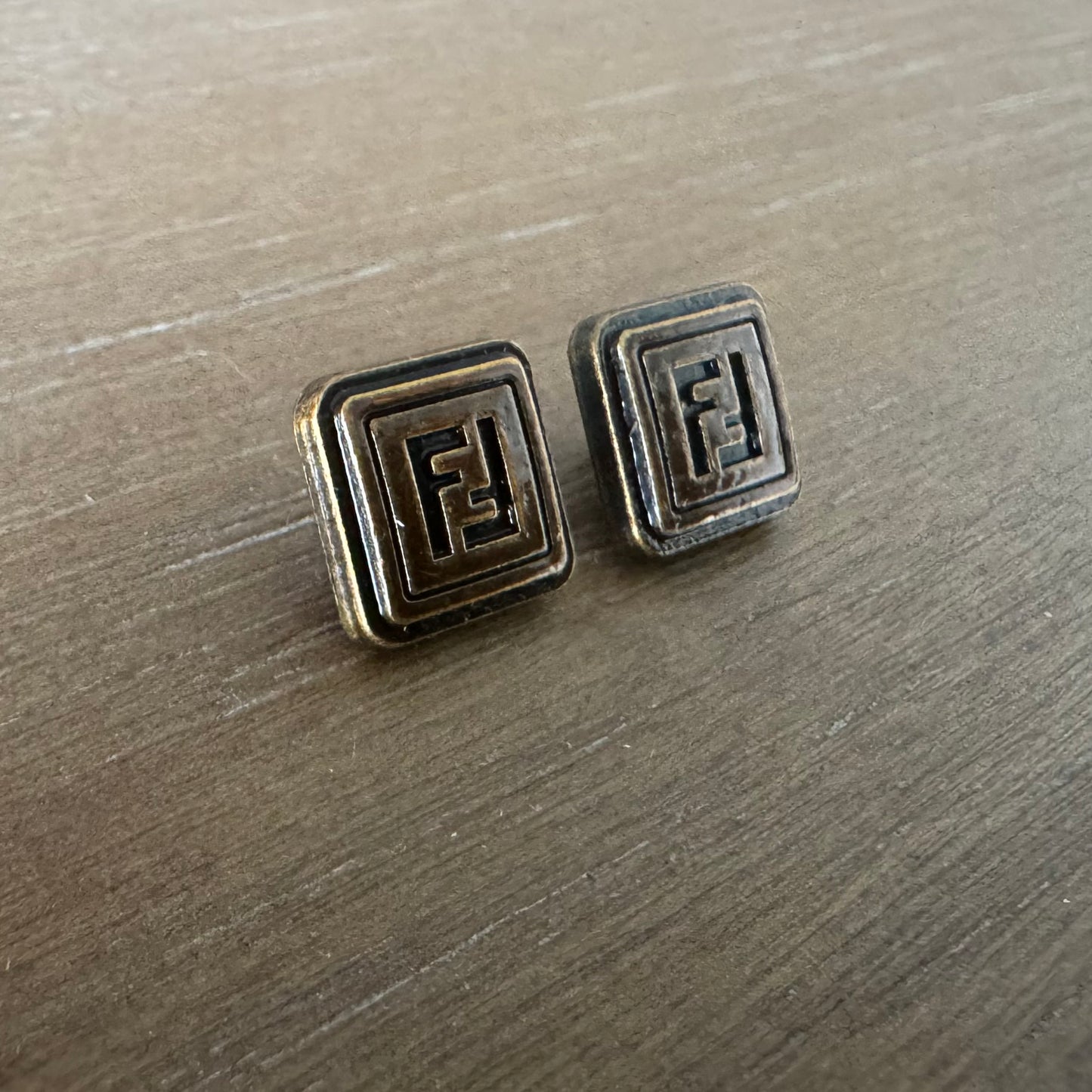 Mini Rust Stud Earrings