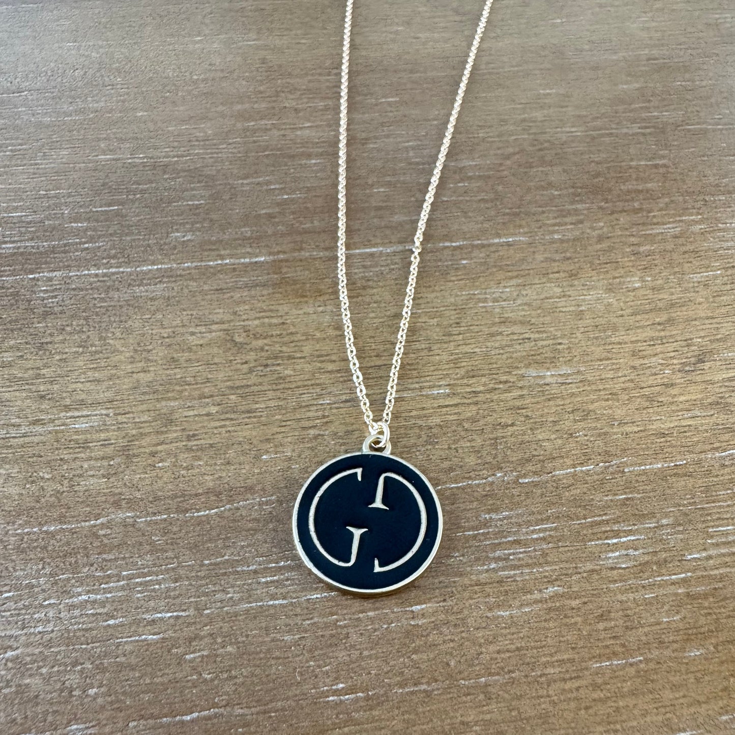 Black Double G Necklace