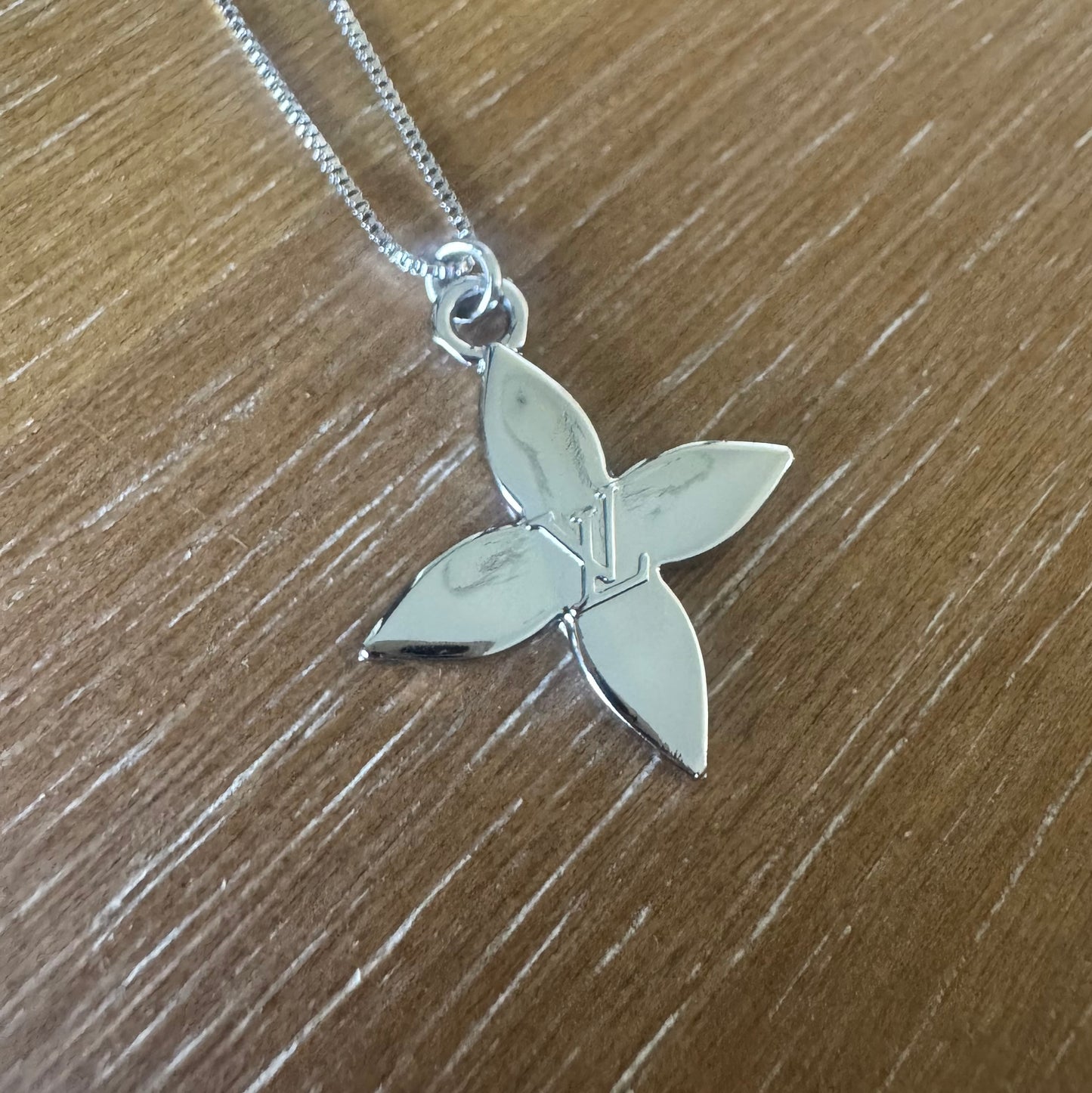 Silver Emblem Necklace