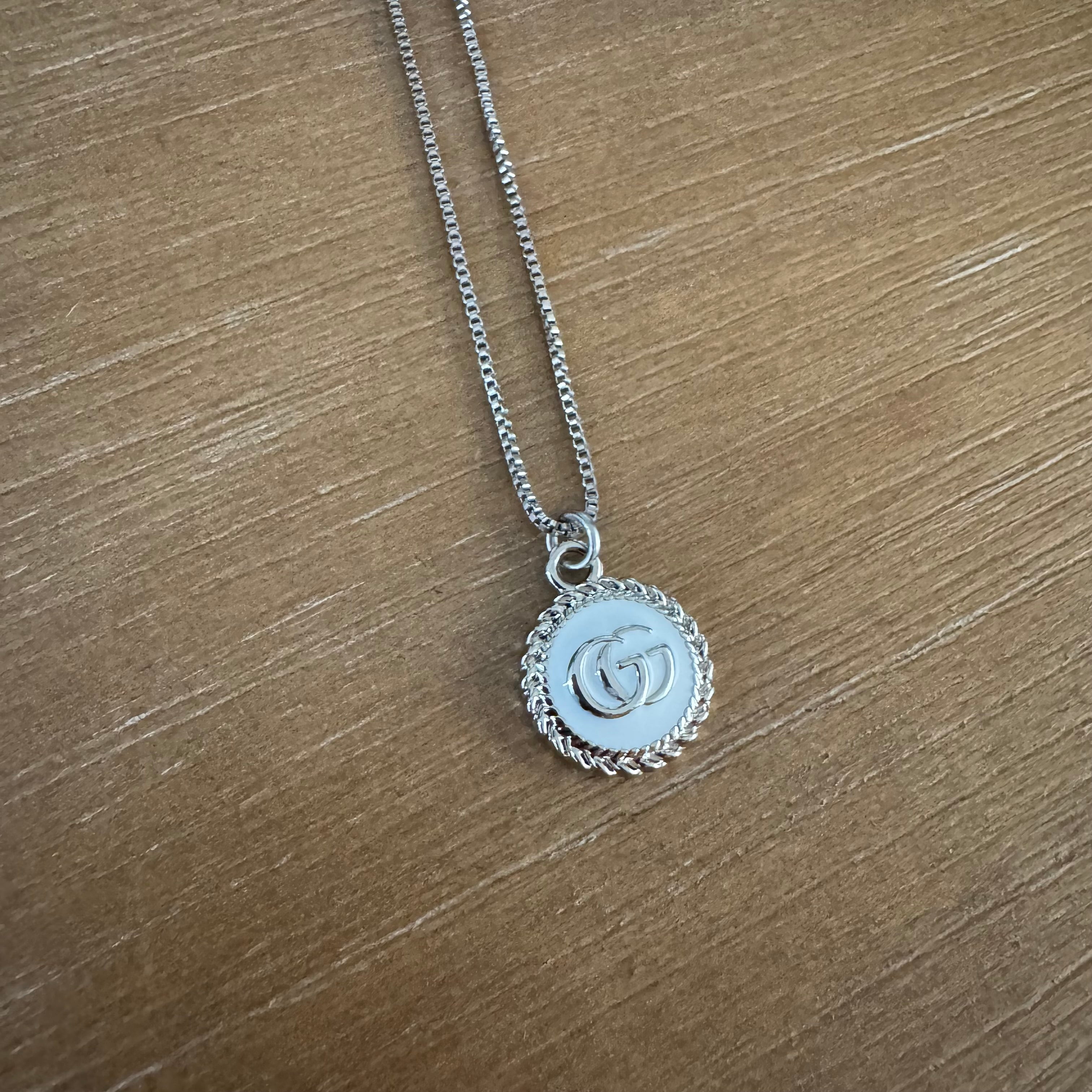 White and Silver Rope Necklace