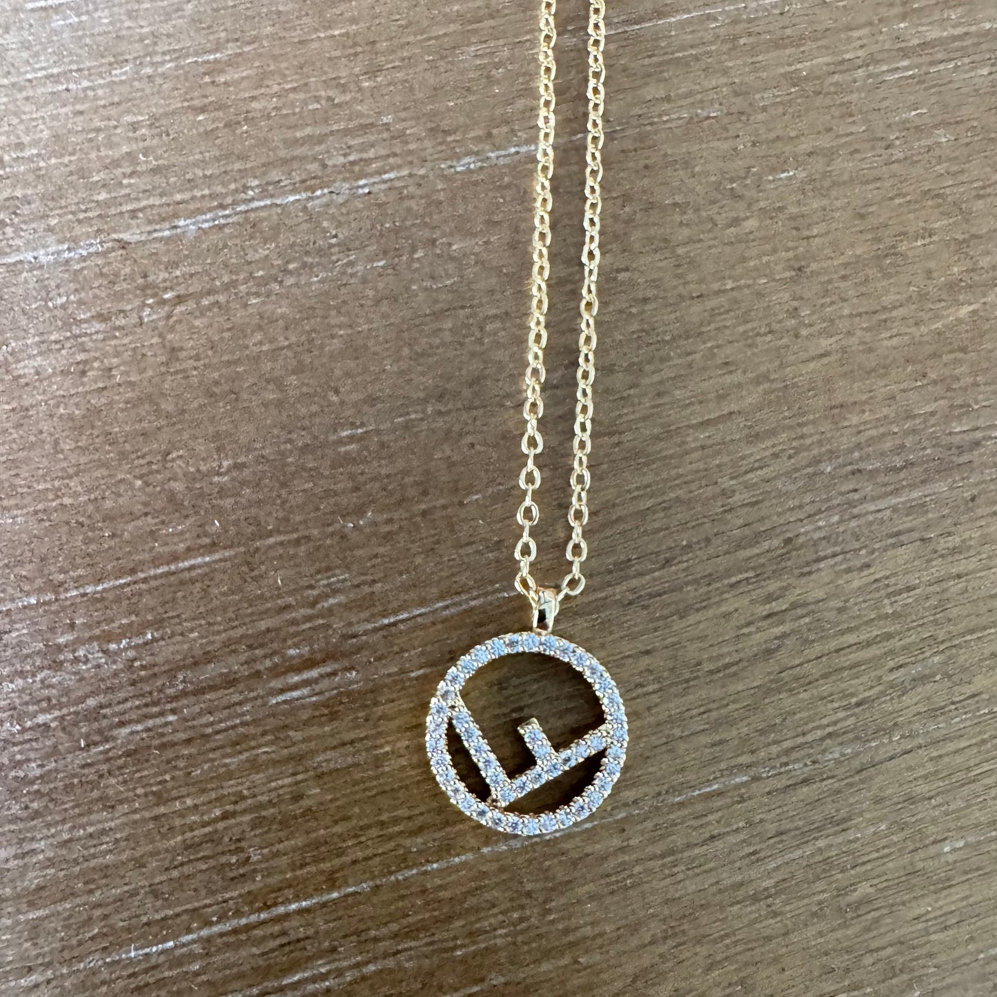 Round Crystal Surround Necklace