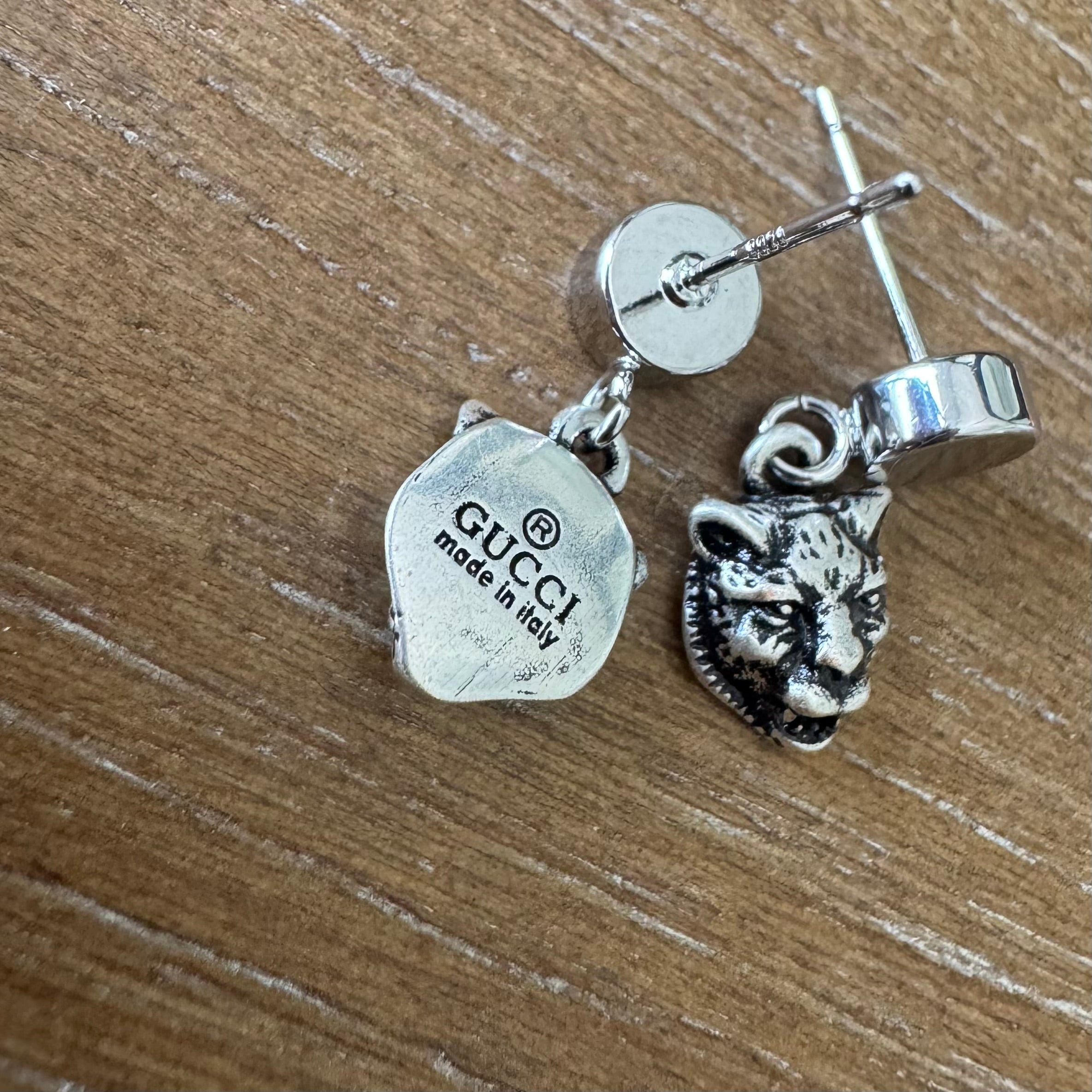 Silver Mini Tiger Studs