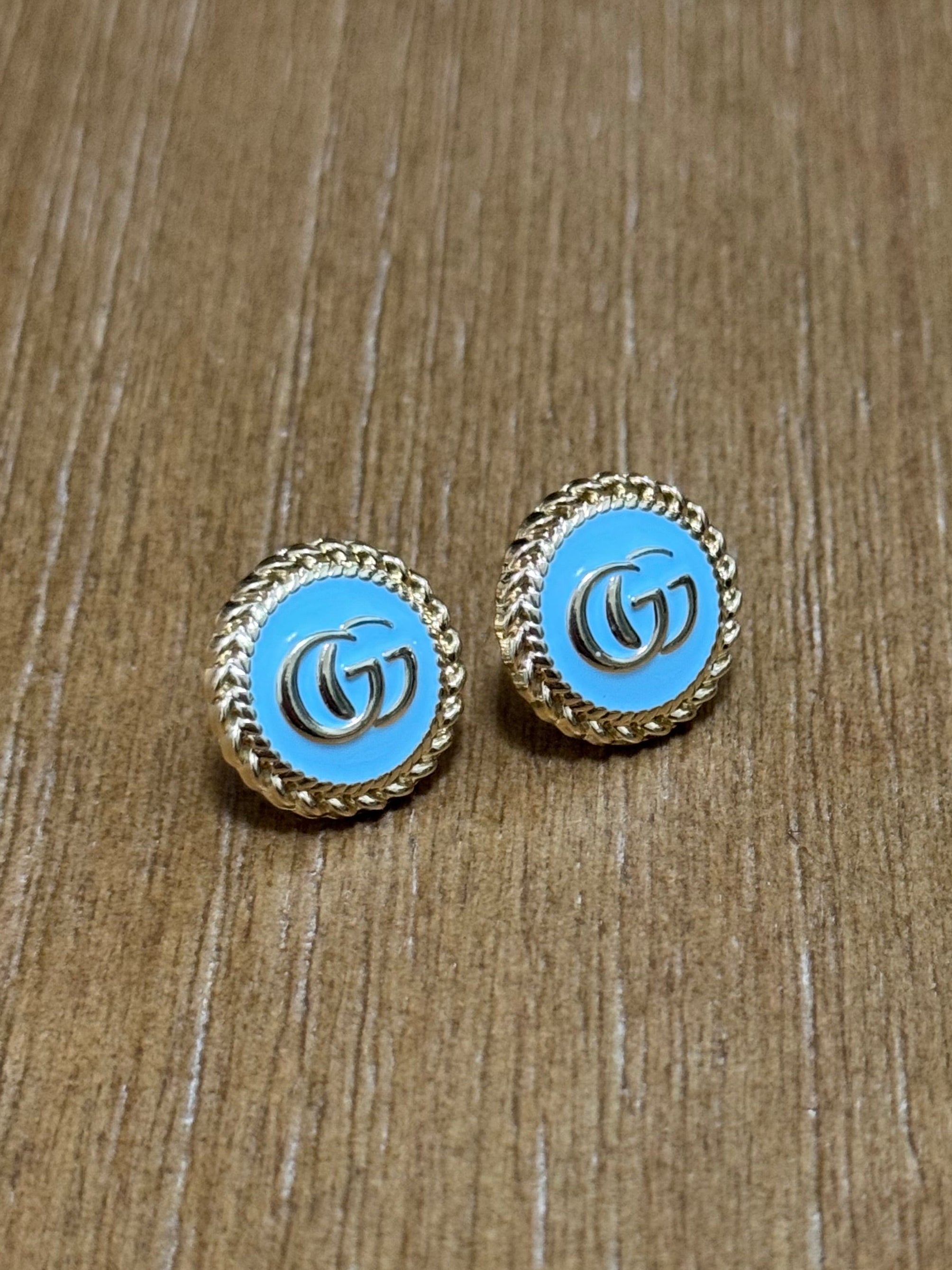 Tiffany Blue Round Studs