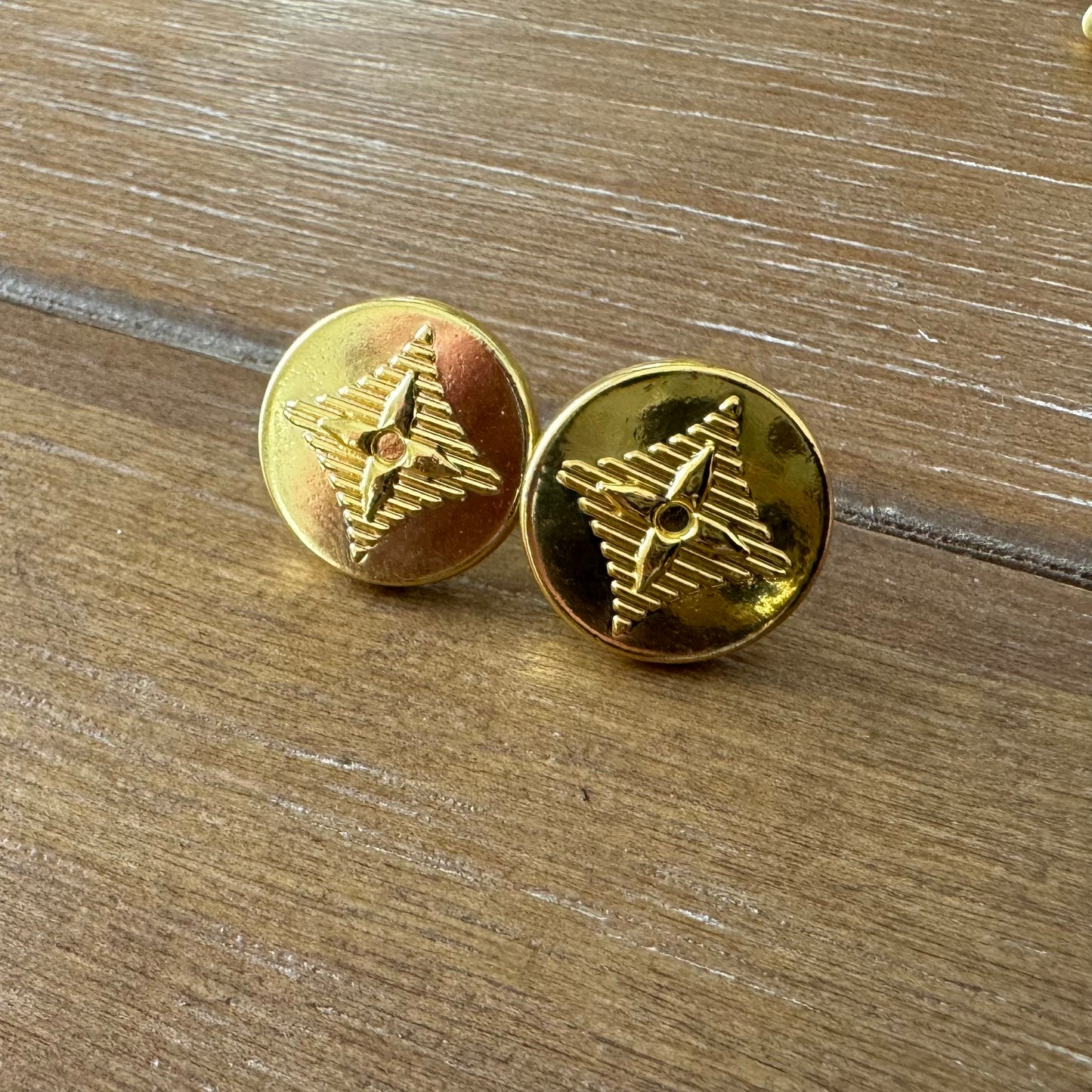 Yellow Gold Stud Earrings