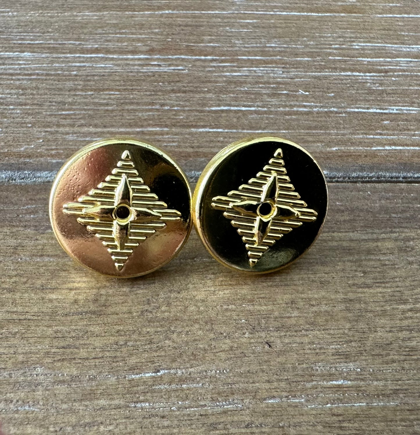 Yellow Gold Stud Earrings