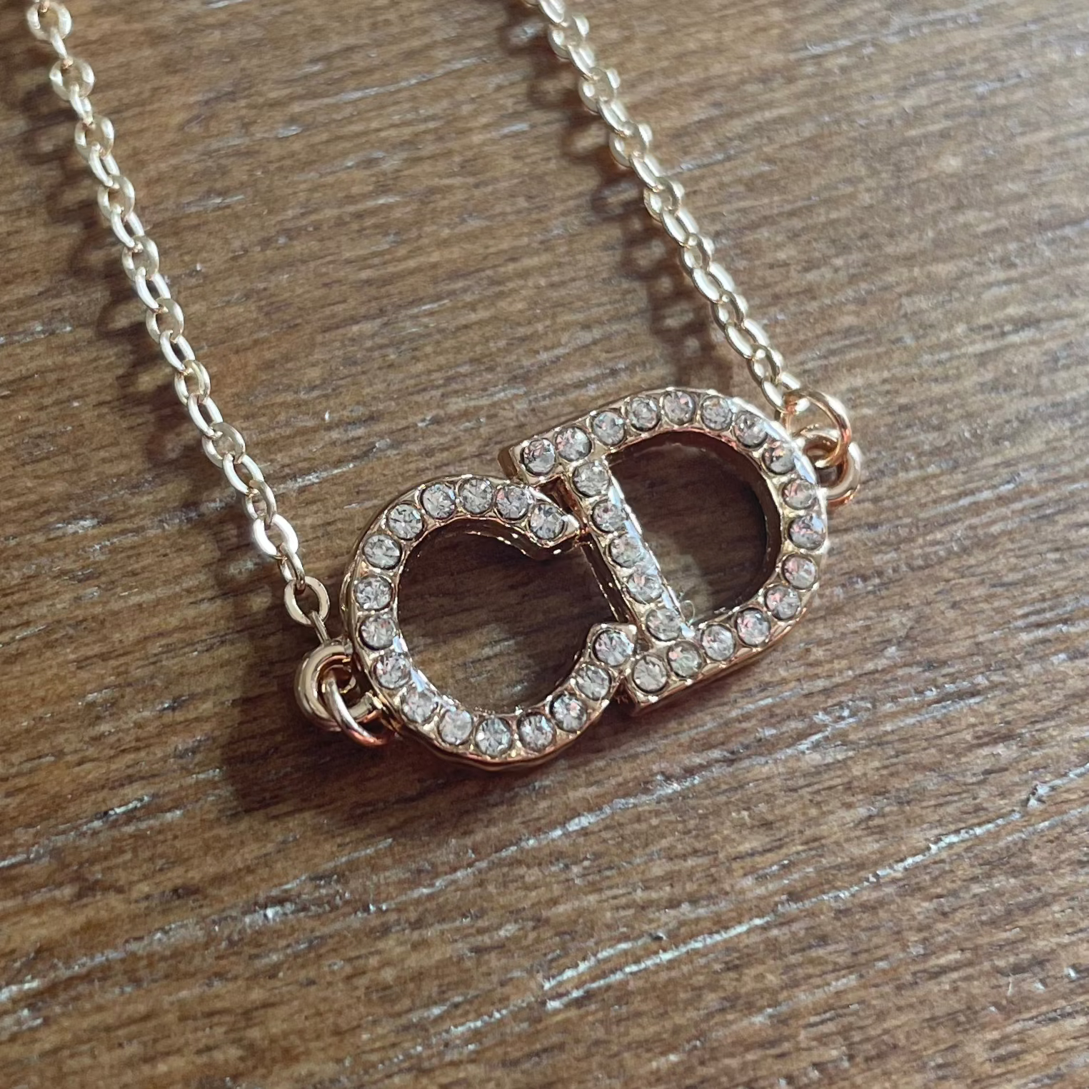 Crystal Monogram Necklace