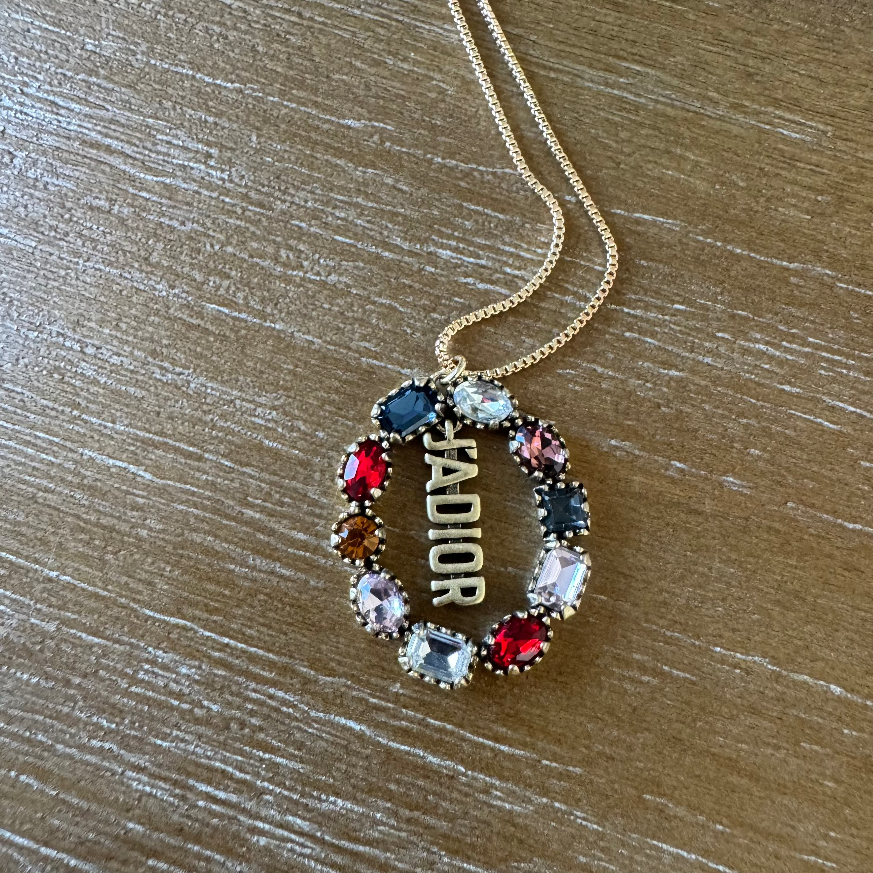 Multistone Oval Necklace
