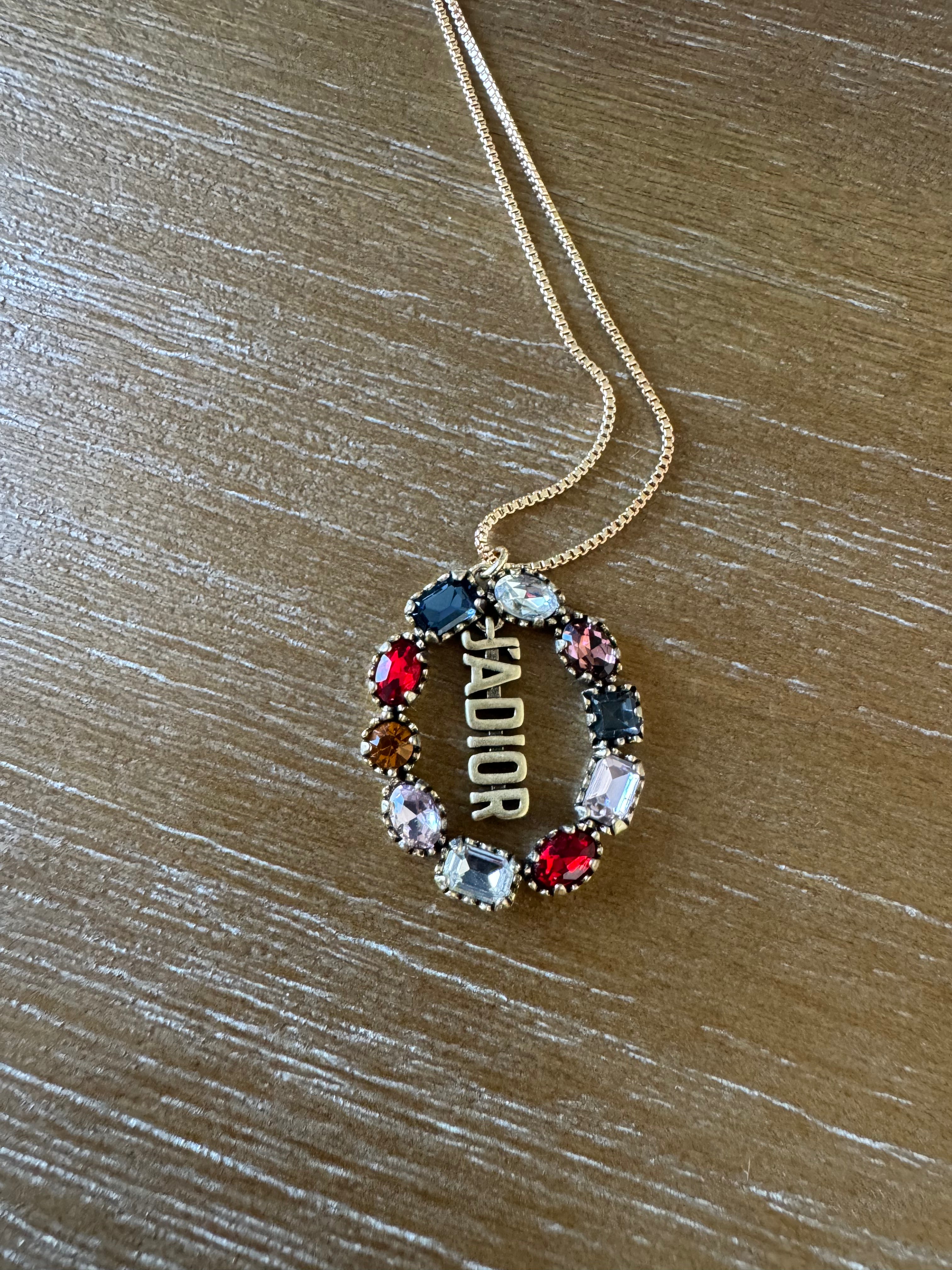 Multistone Oval Necklace