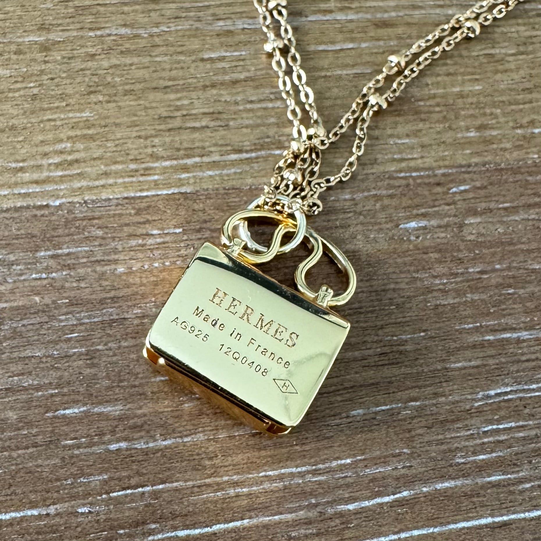 Gold Purse Necklace