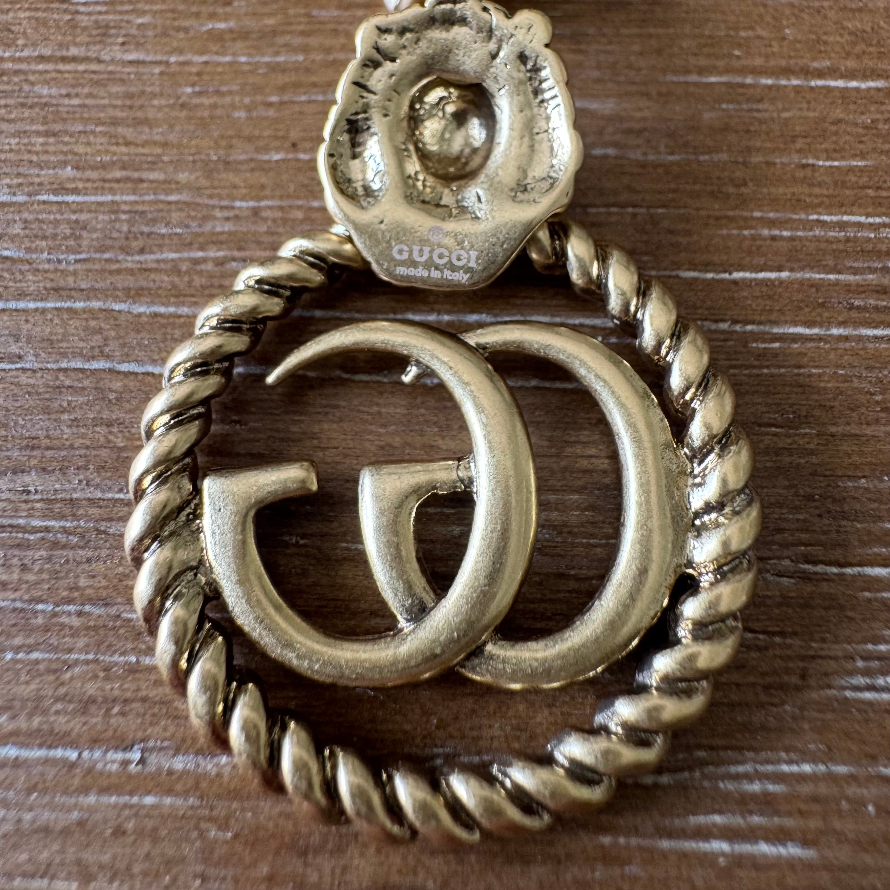 Gold Round Tiger Necklace