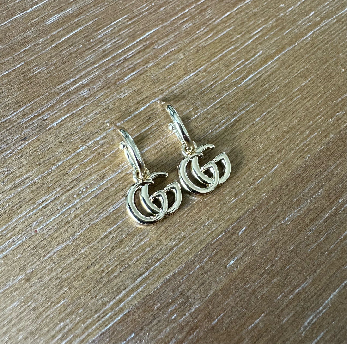 Mini Monogram Huggie Earrings