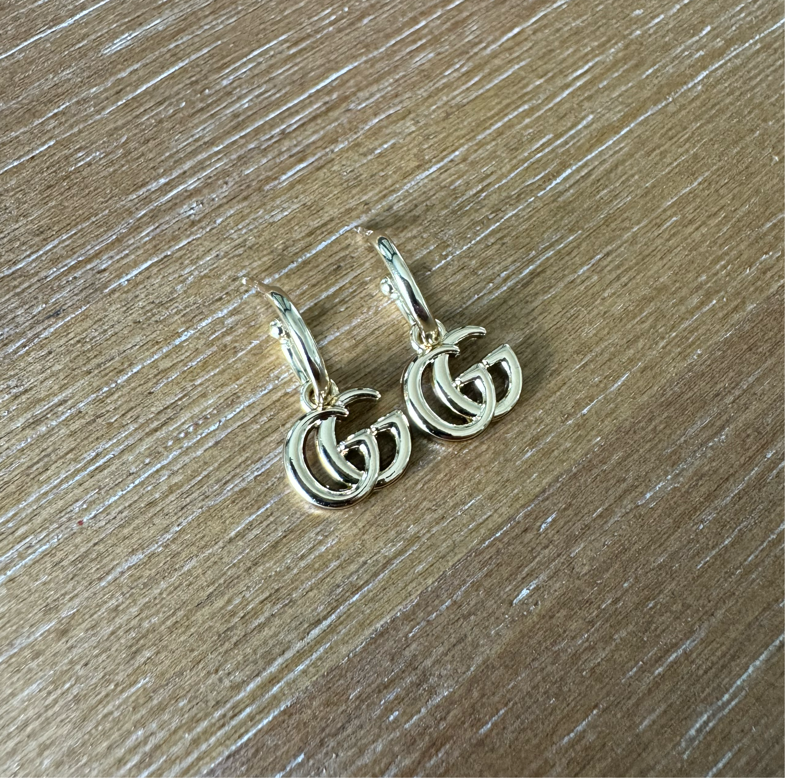 Mini Monogram Huggie Earrings