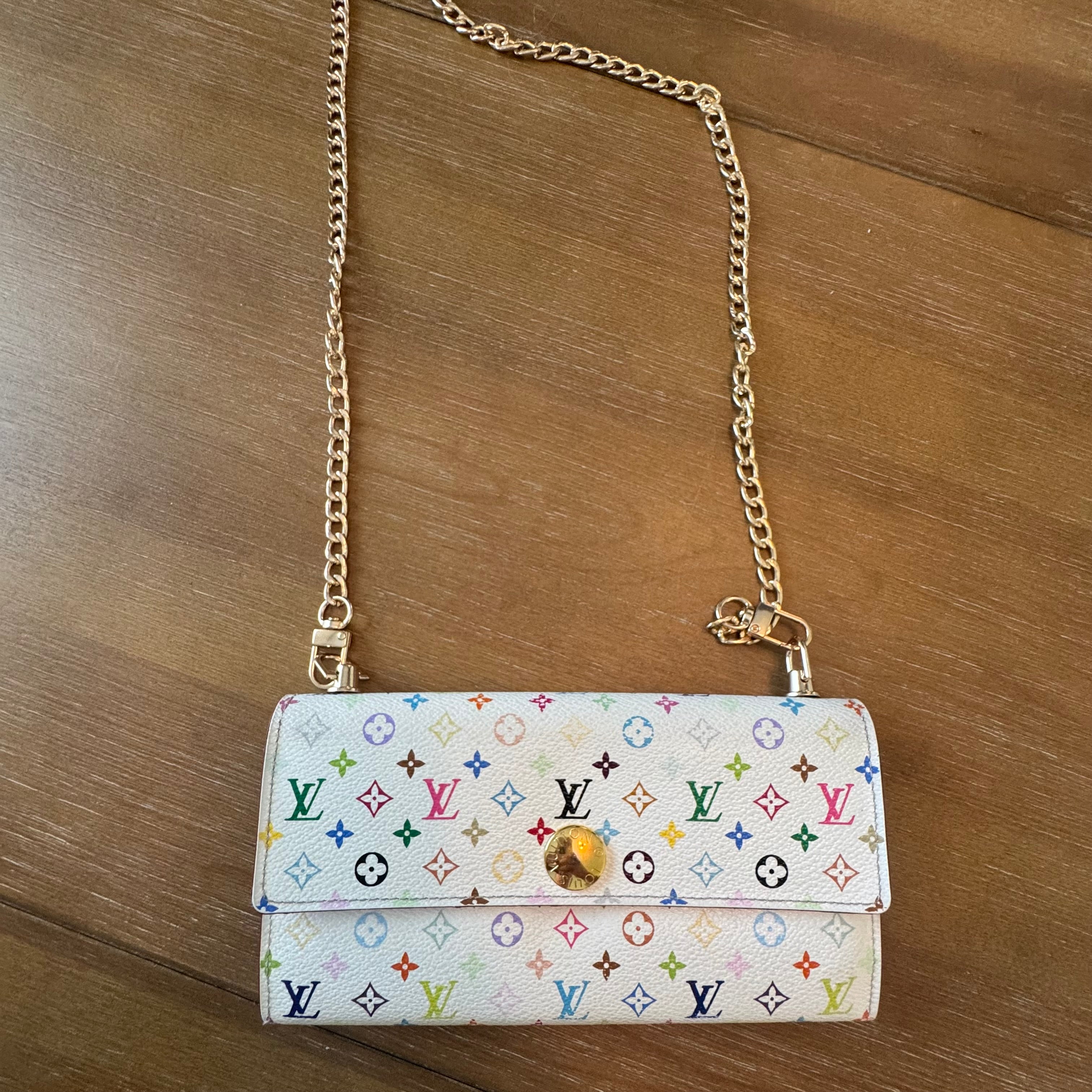 Multi color Monogram Wallet Crossbody