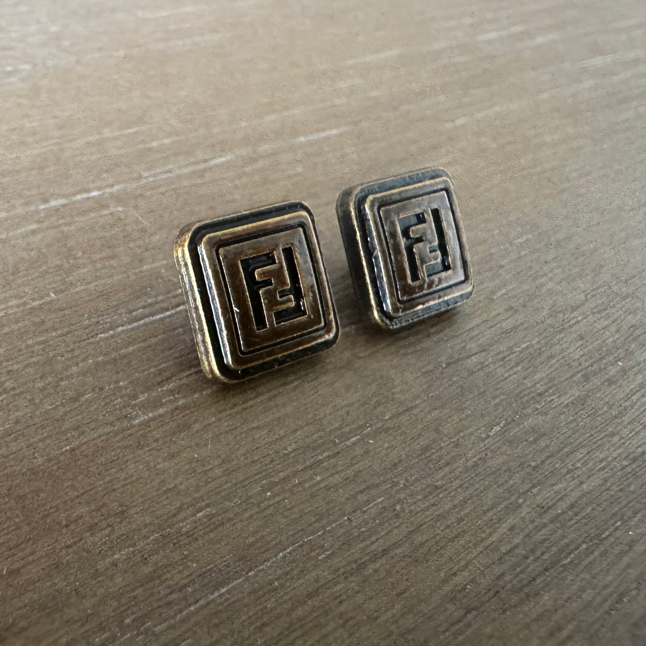 Mini Rust Stud Earrings