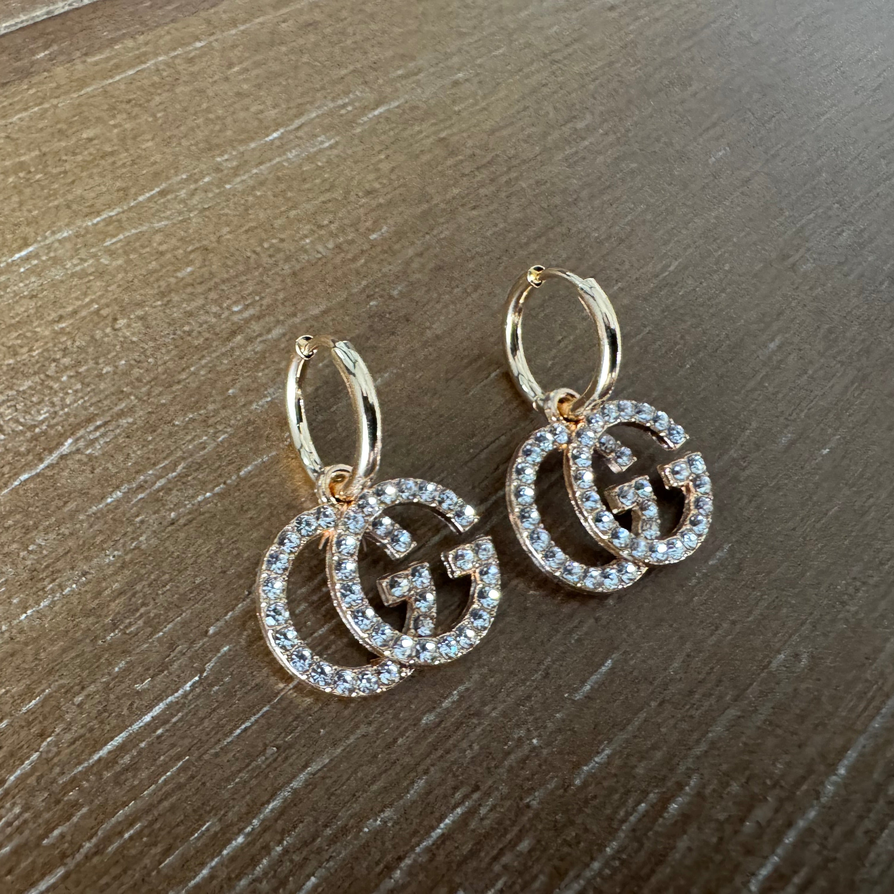 Rhinestone Monogram on Huggies