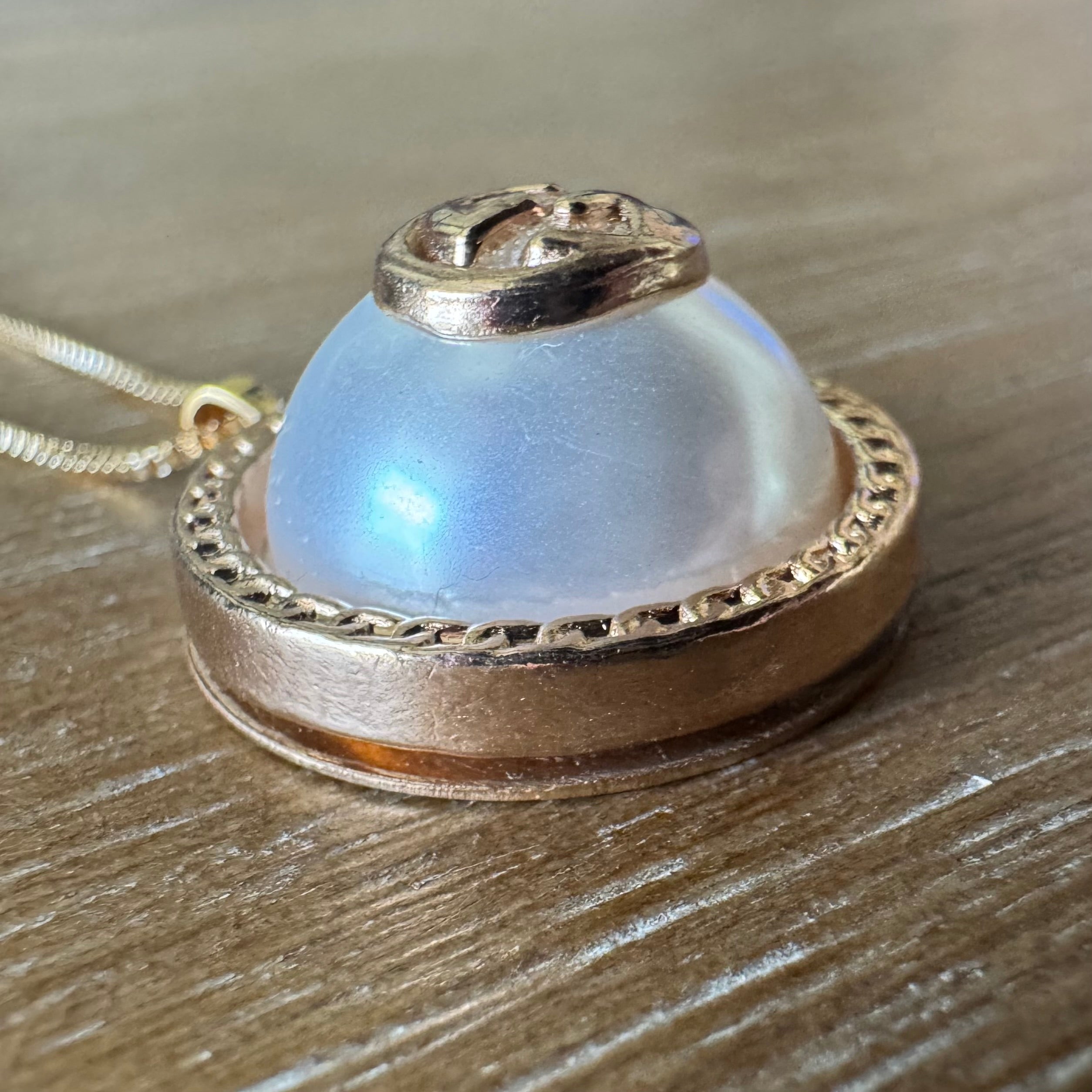 Gold and Pearl Bubble Necklace