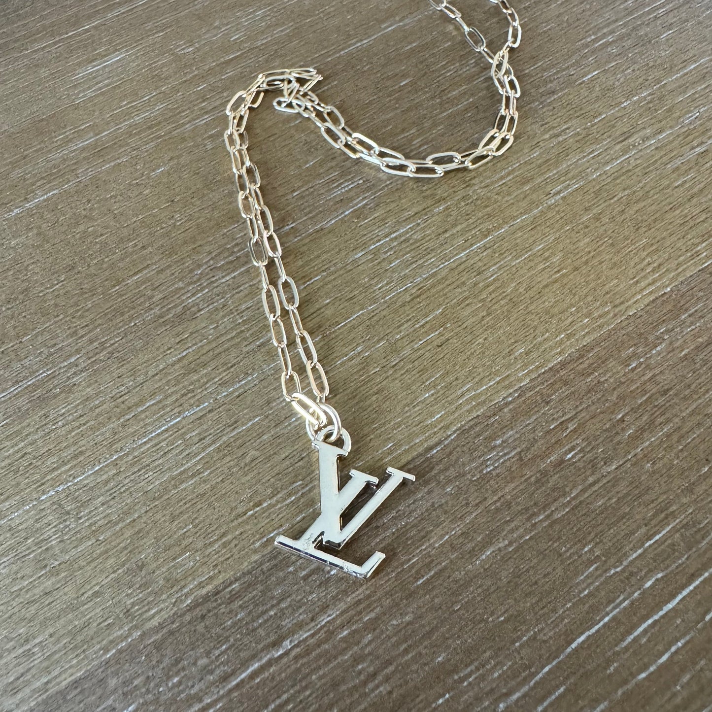 Monogram Paperclip Necklace