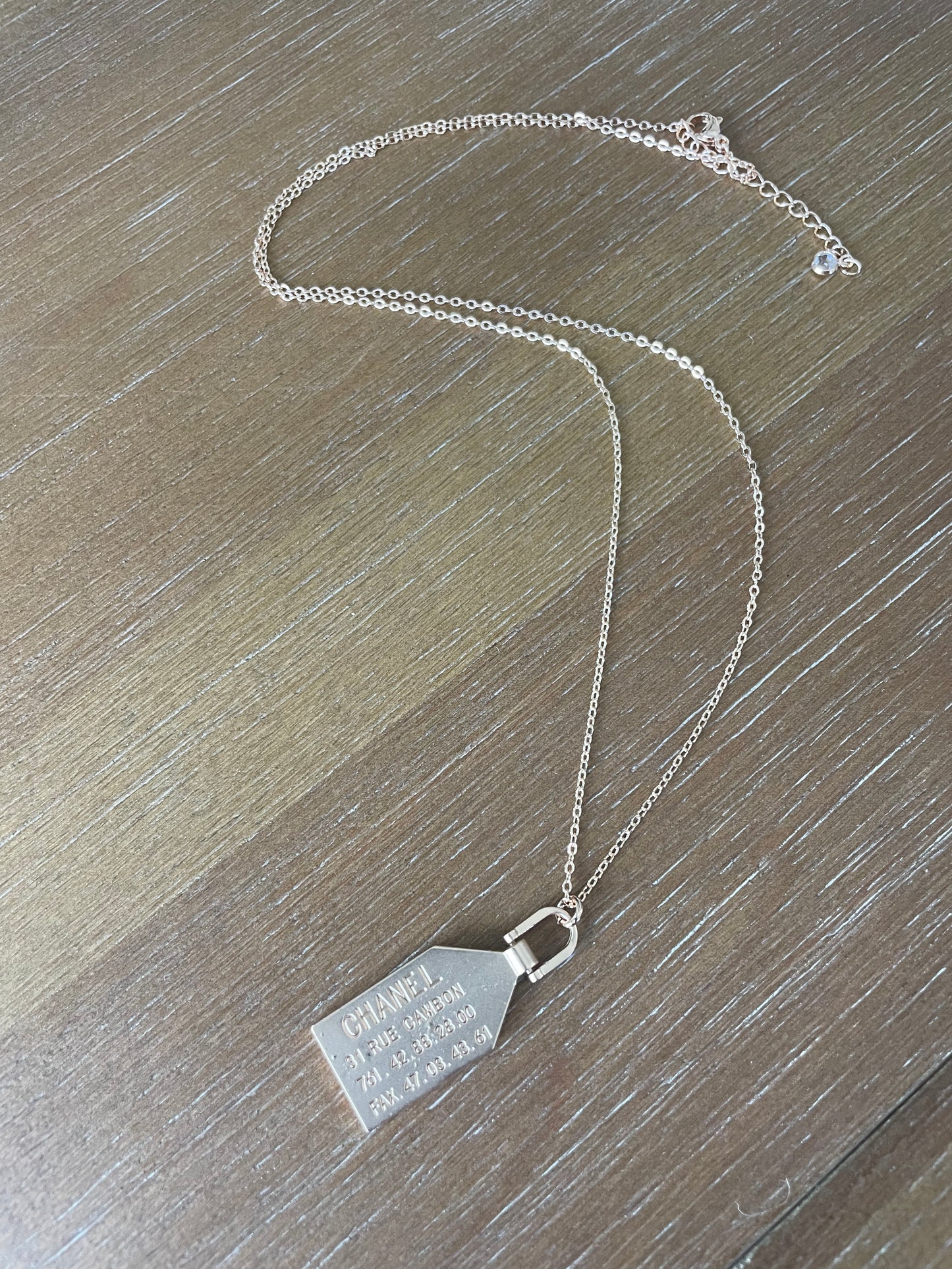 Gold Tag Necklace
