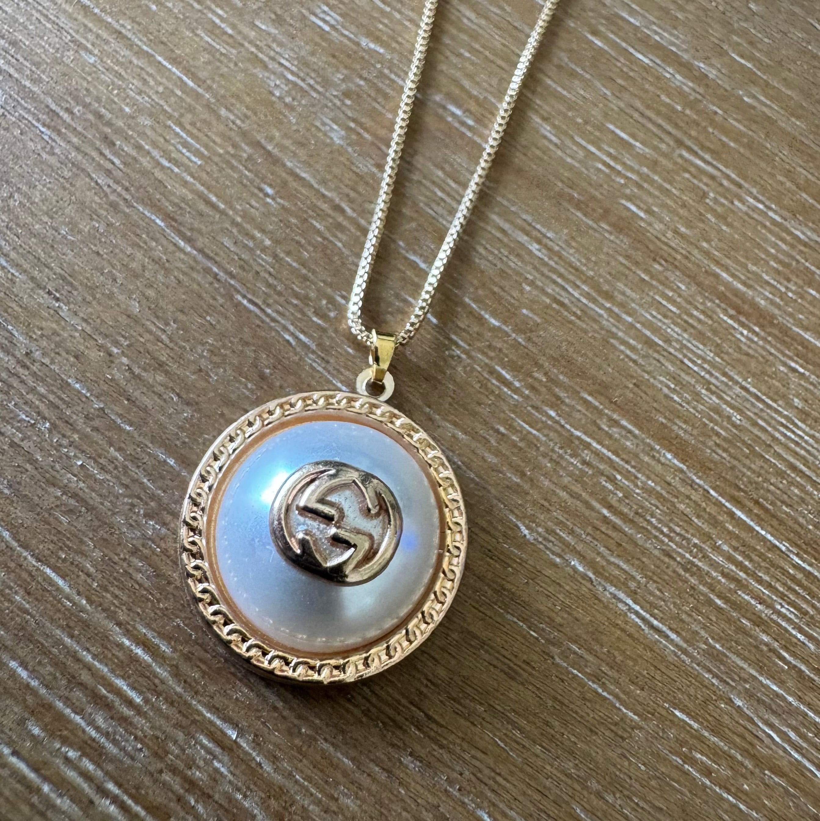 Gold and Pearl Bubble Necklace