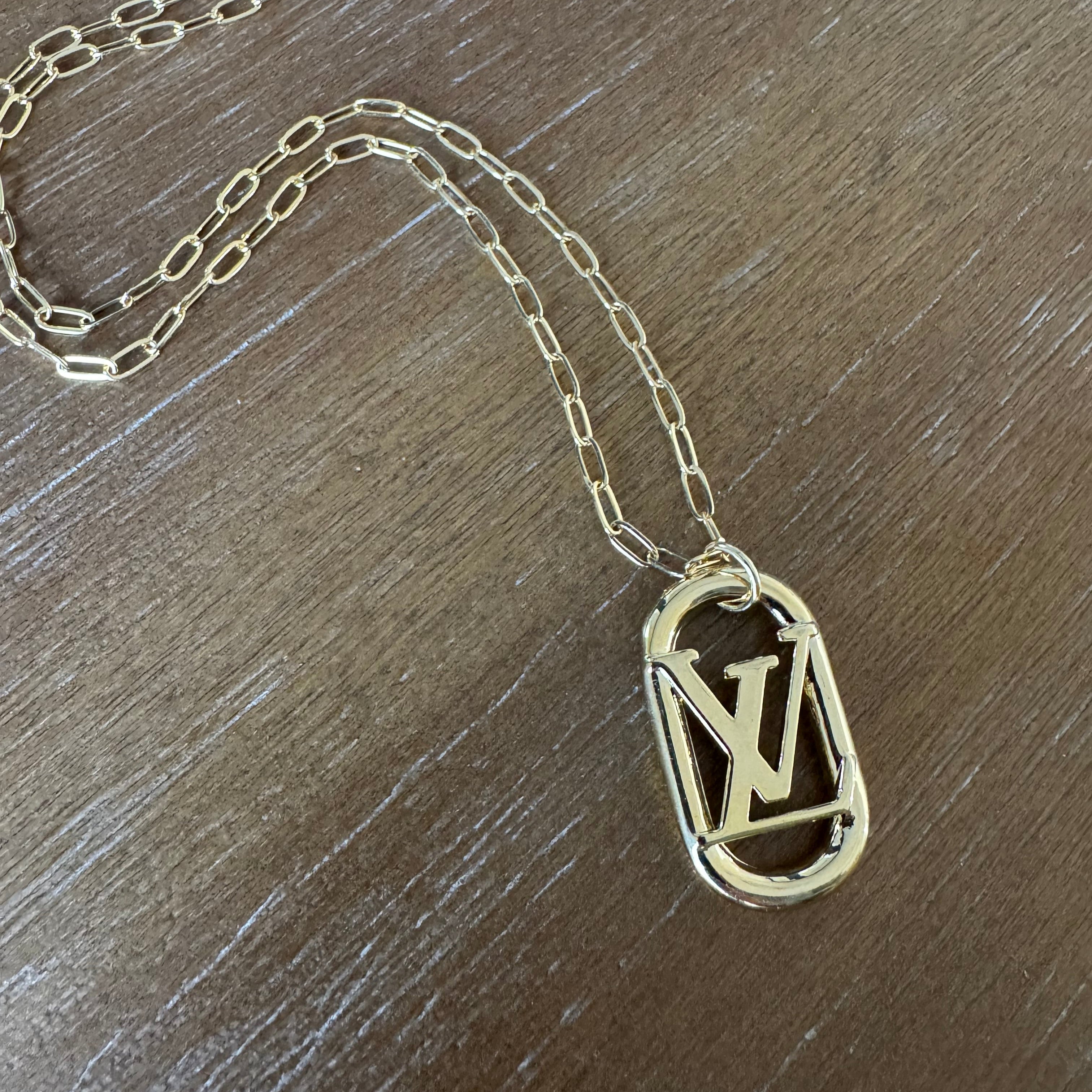 Yellow Gold Elongated Necklace