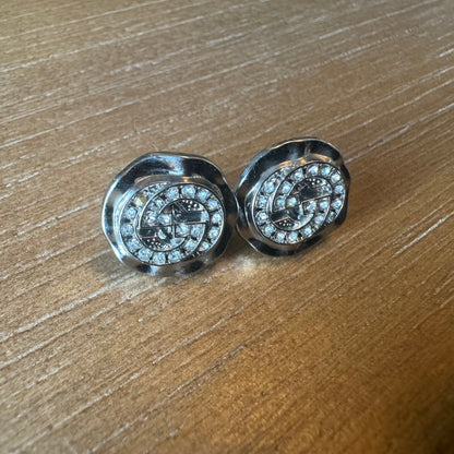 Silver Wave Mini Stud Earrings