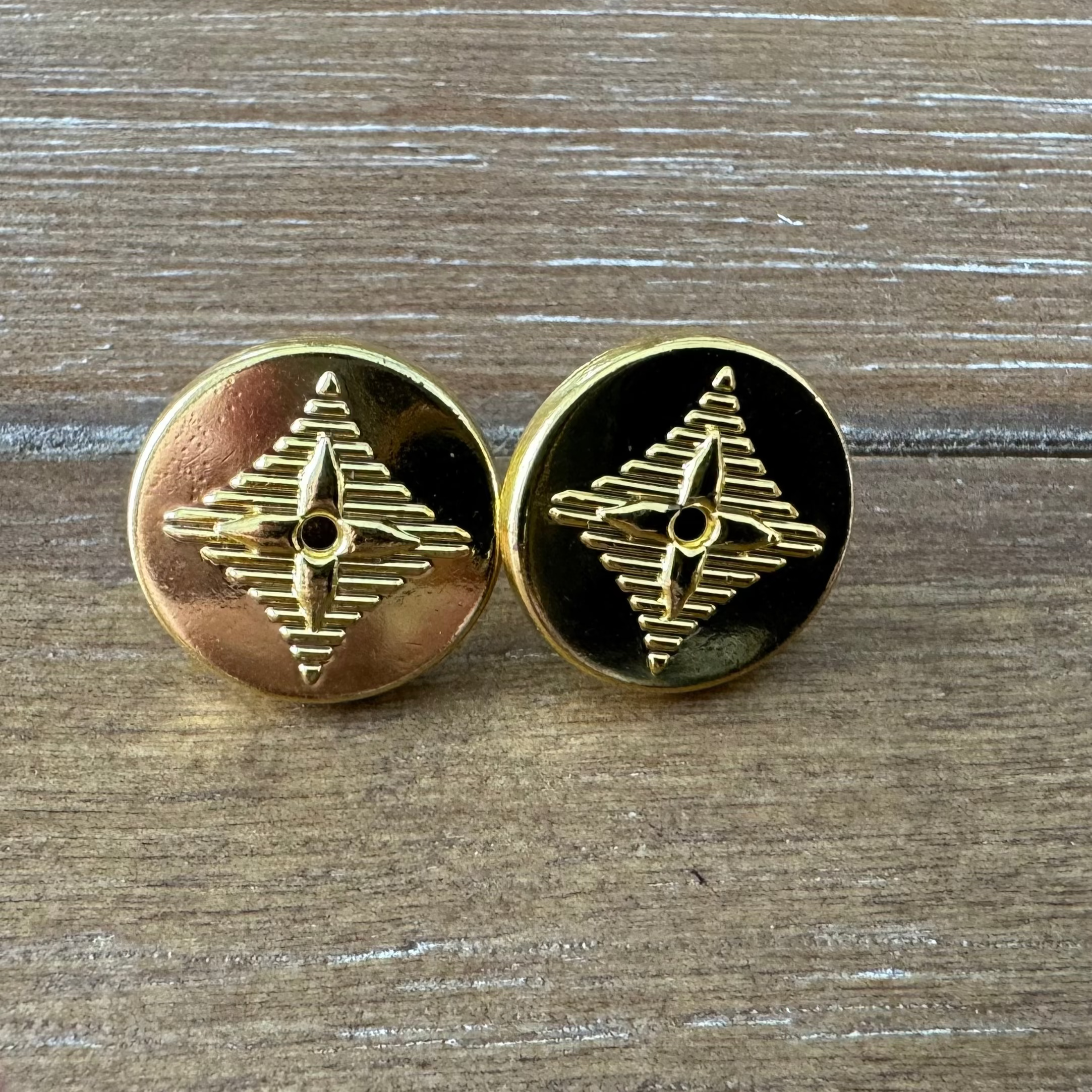Yellow Gold Stud Earrings