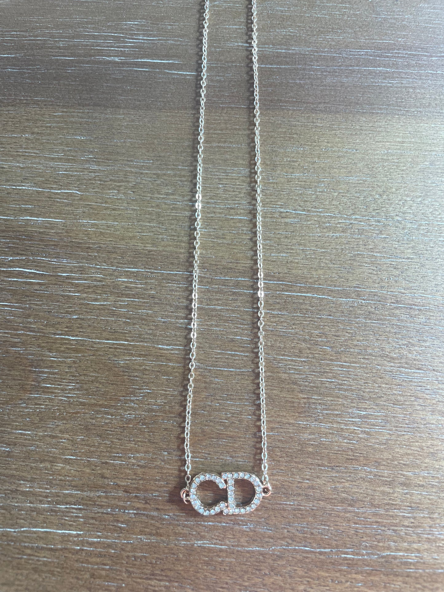 Crystal Monogram Necklace