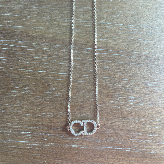 Crystal Monogram Necklace