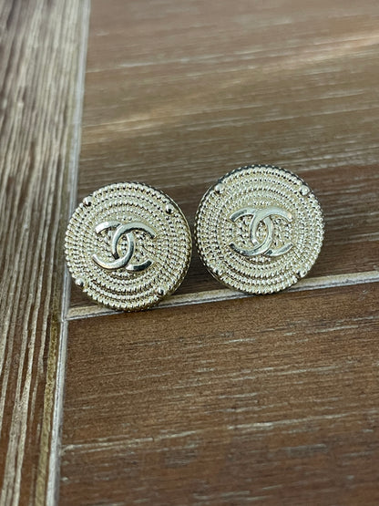 Yellow Gold Coin Studs