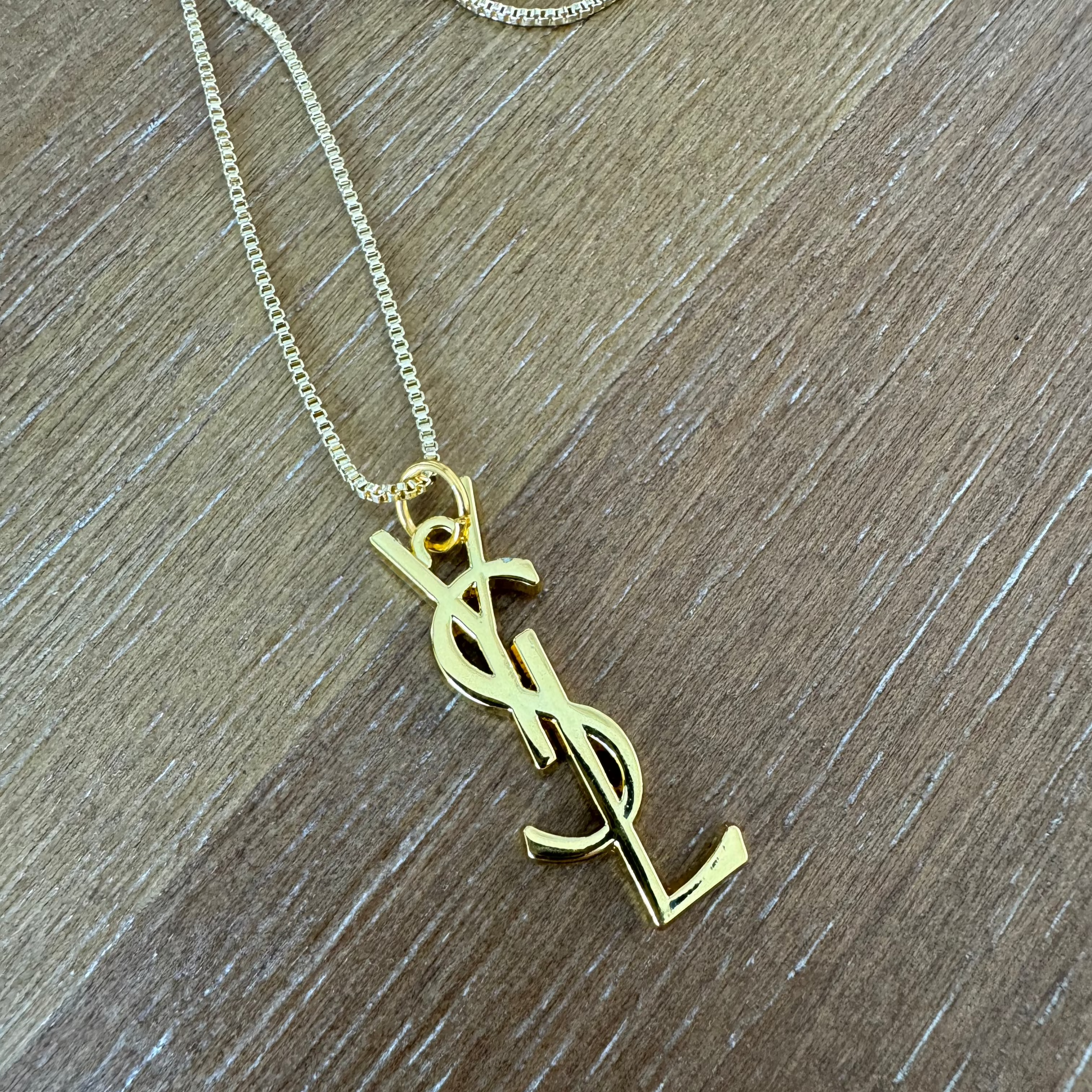 Gold Monogram Necklace