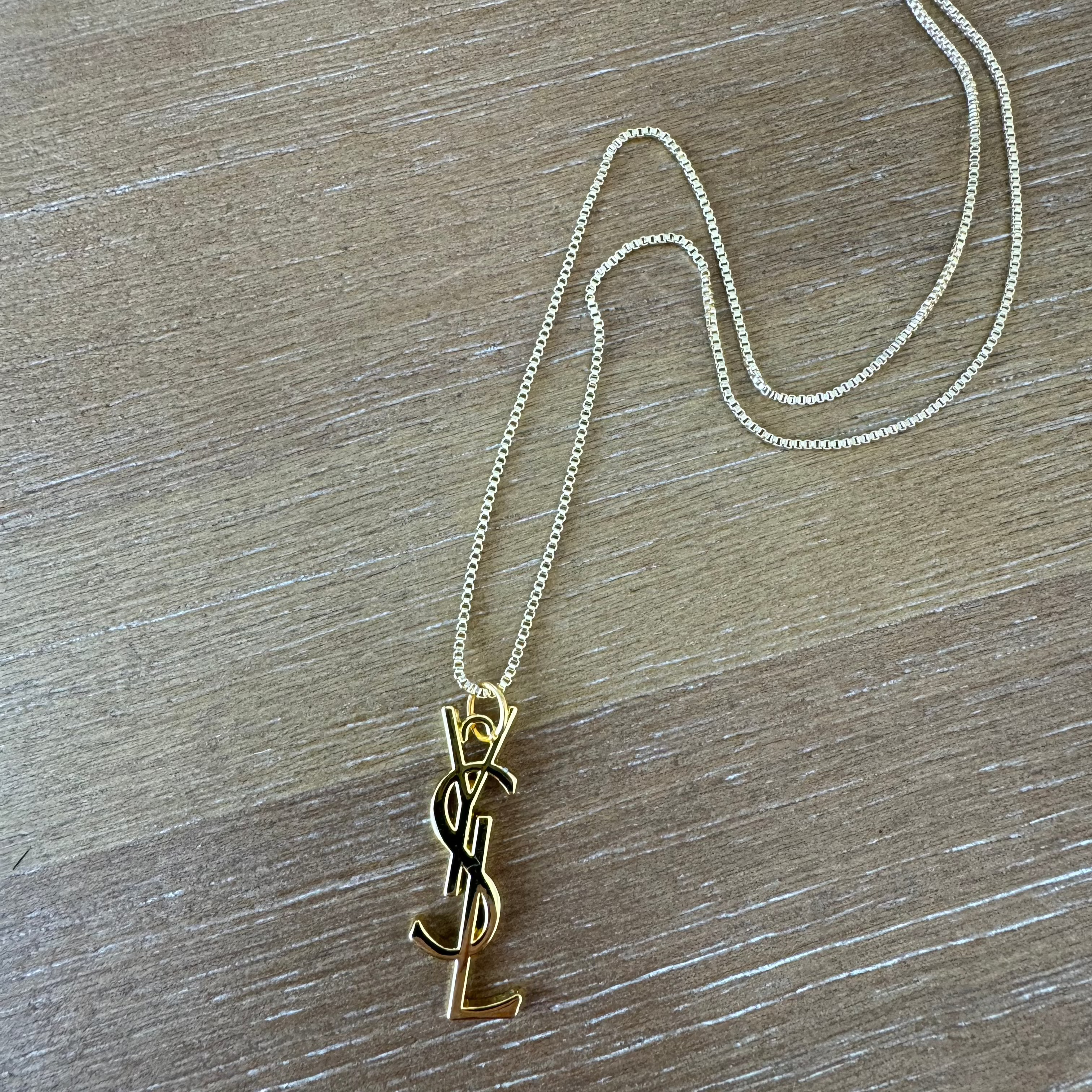 Gold Monogram Necklace