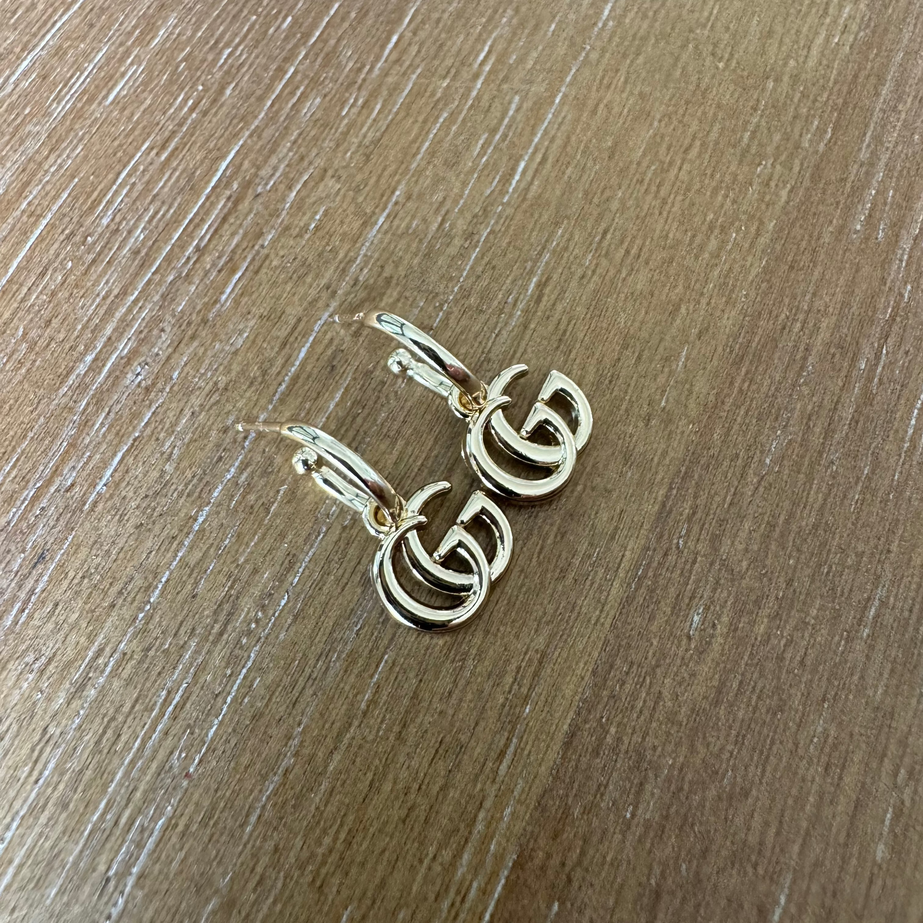 Mini Monogram Huggie Earrings