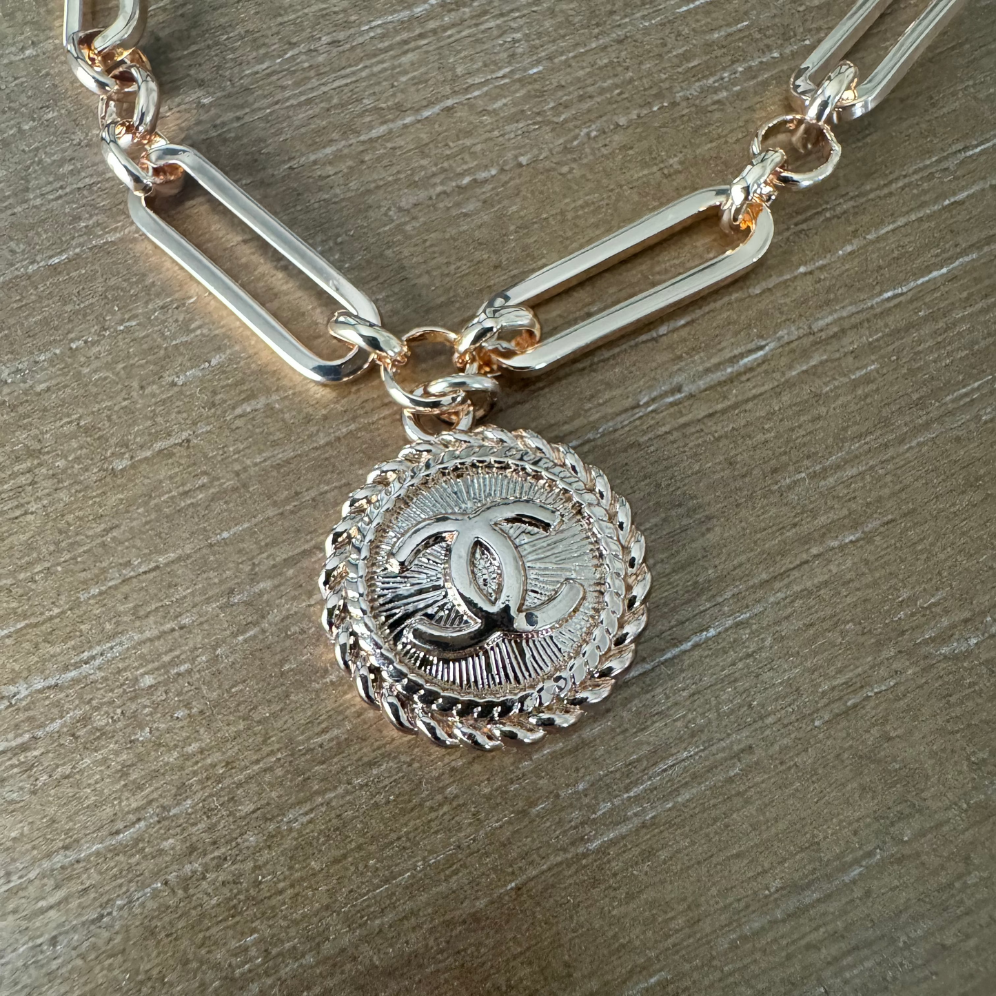 Rose Gold Button Bracelet