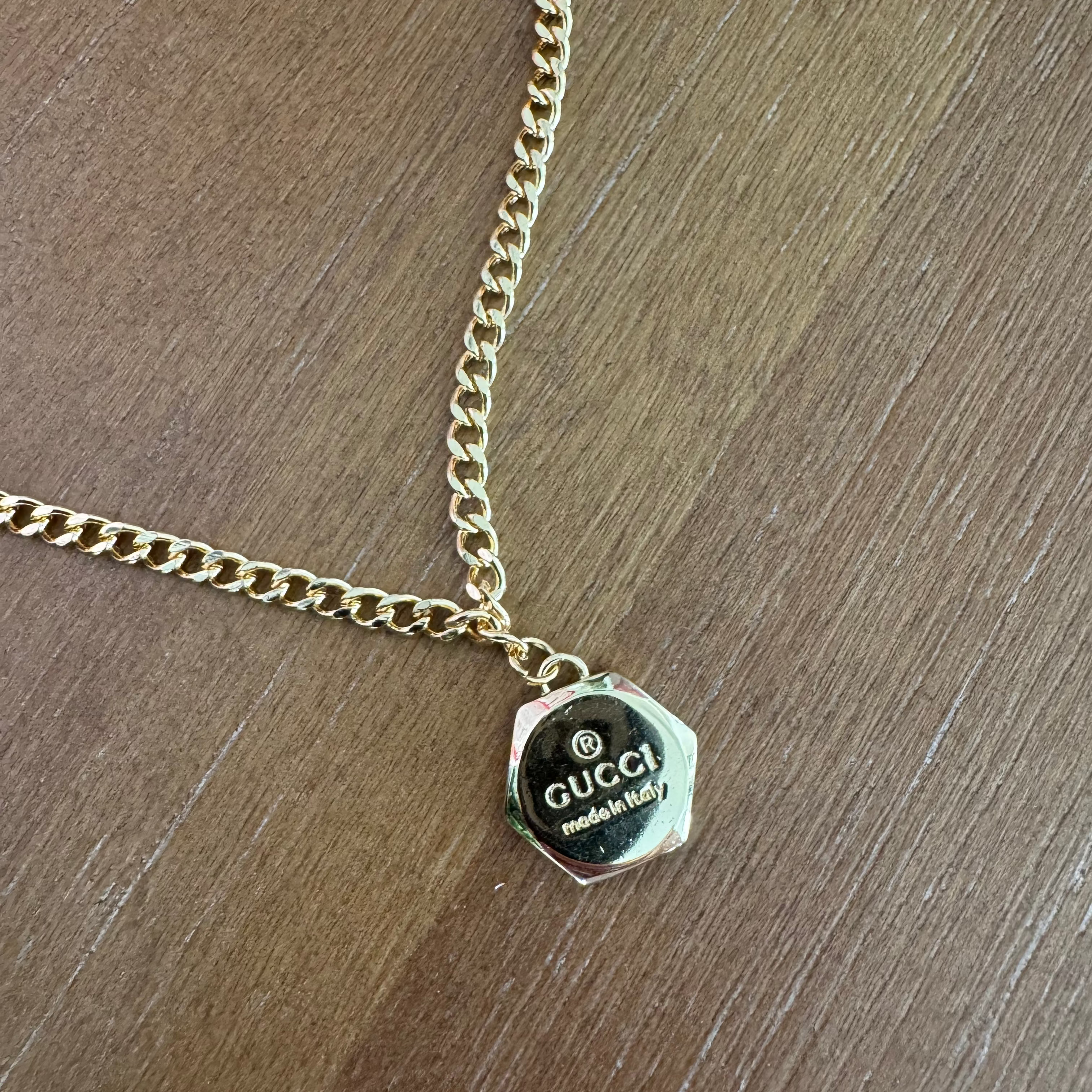 Gold Hexagon Necklace