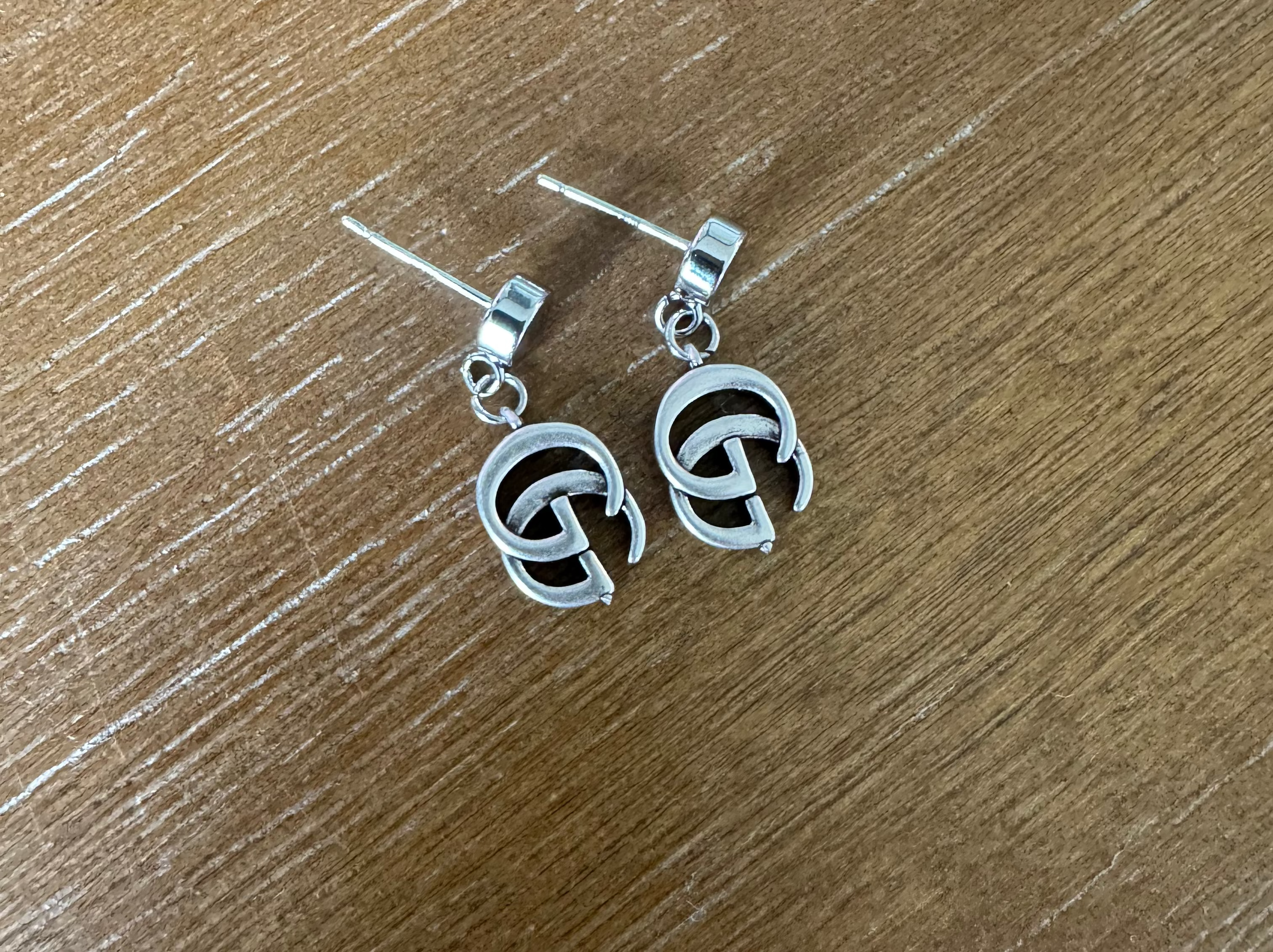 Silver Monogram Posts