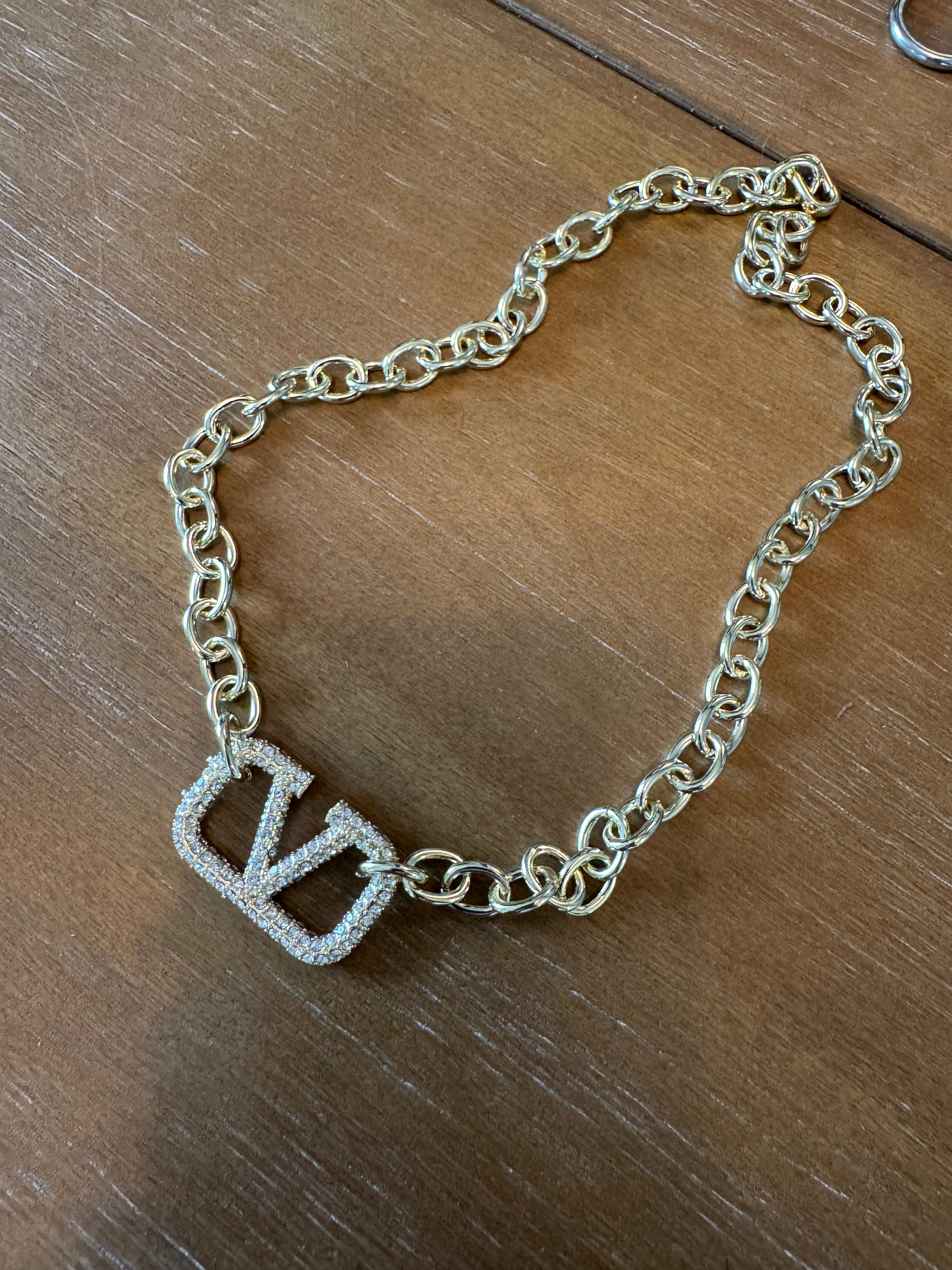 Crystal Encrusted Necklace