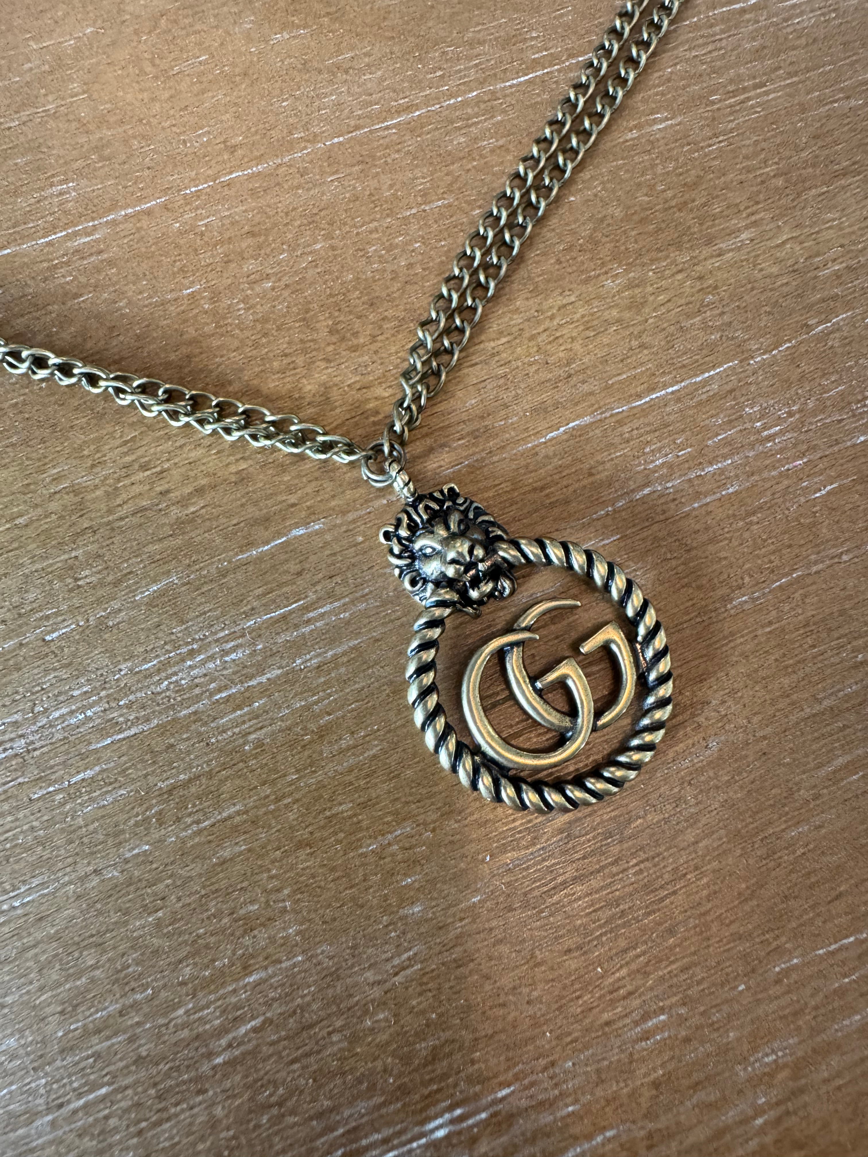 Gold/Bronze Round Tiger Necklace