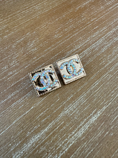 Aurora Square Stud Earrings