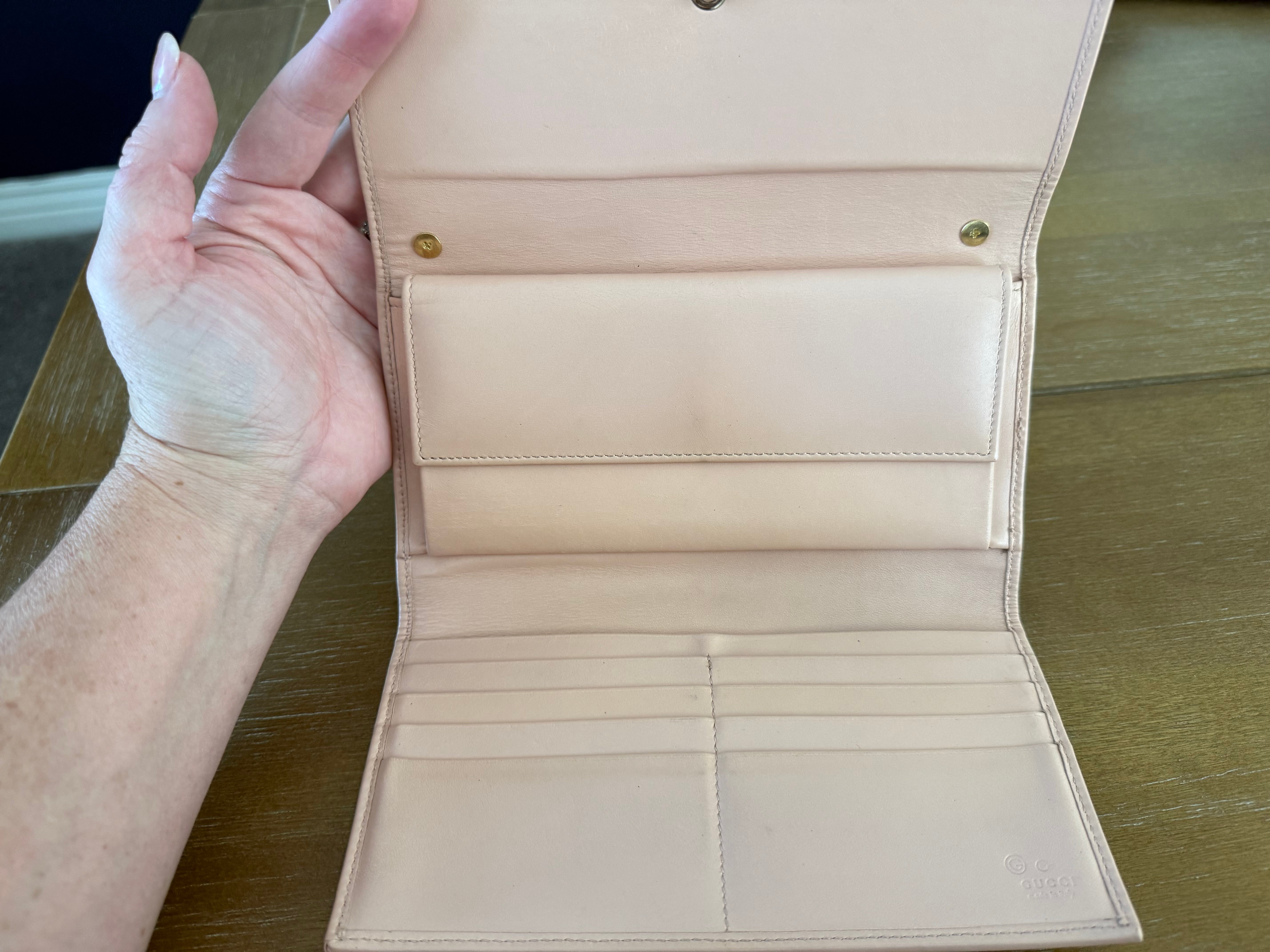 Light Peachy/Beige Wallet Crossbody