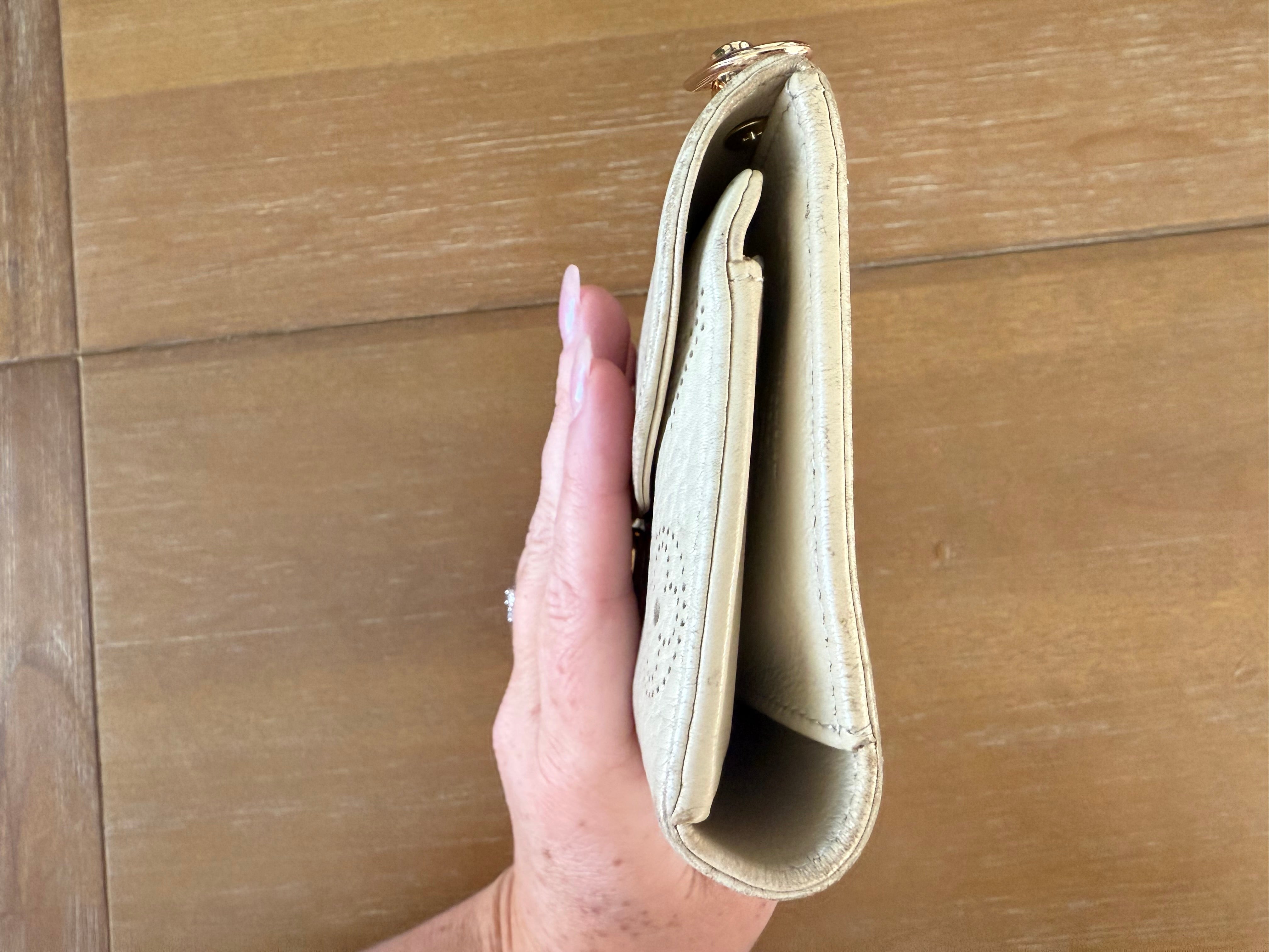 Cream Cross Body Wallet