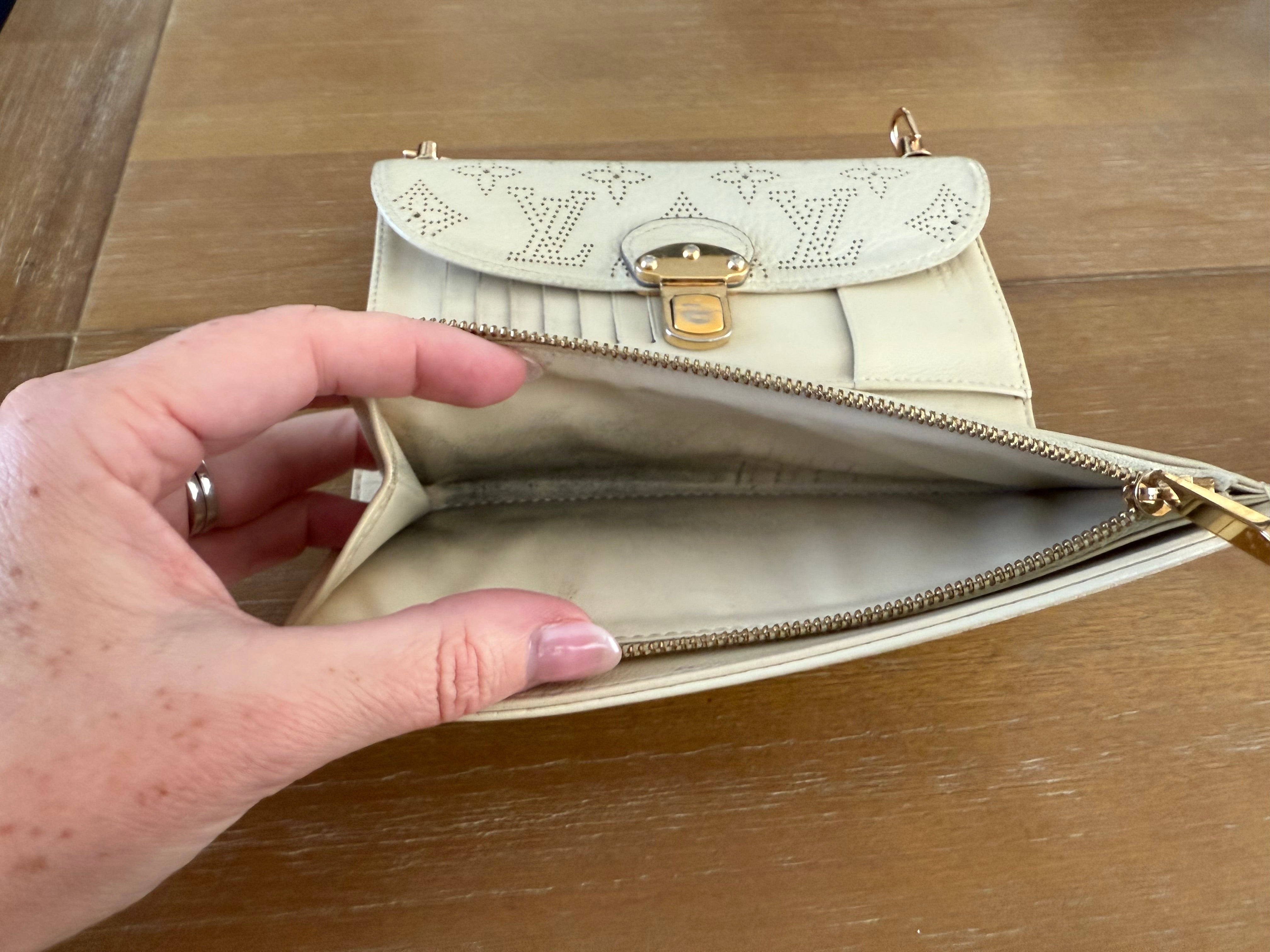 Cream Cross Body Wallet