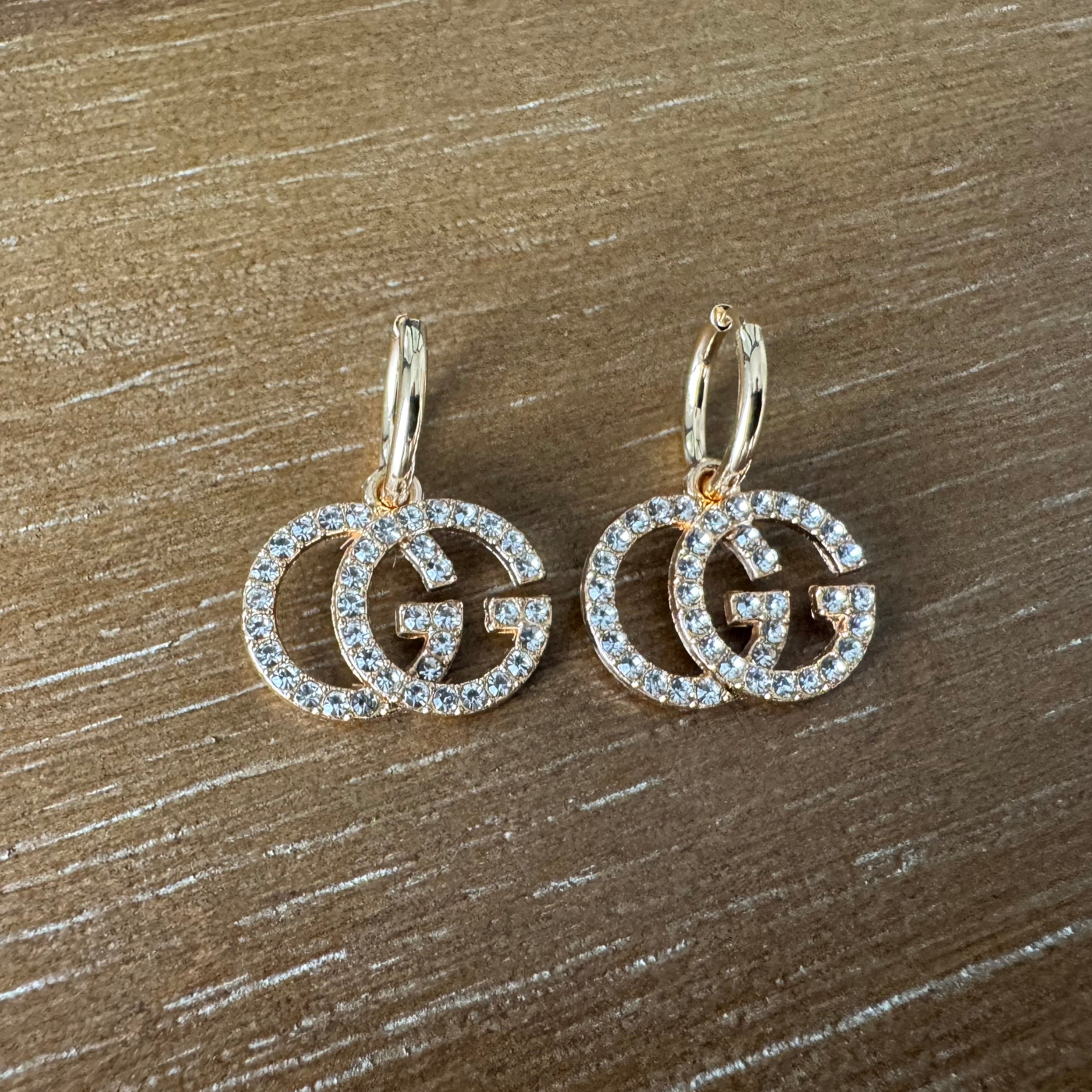 Rhinestone Monogram on Huggies